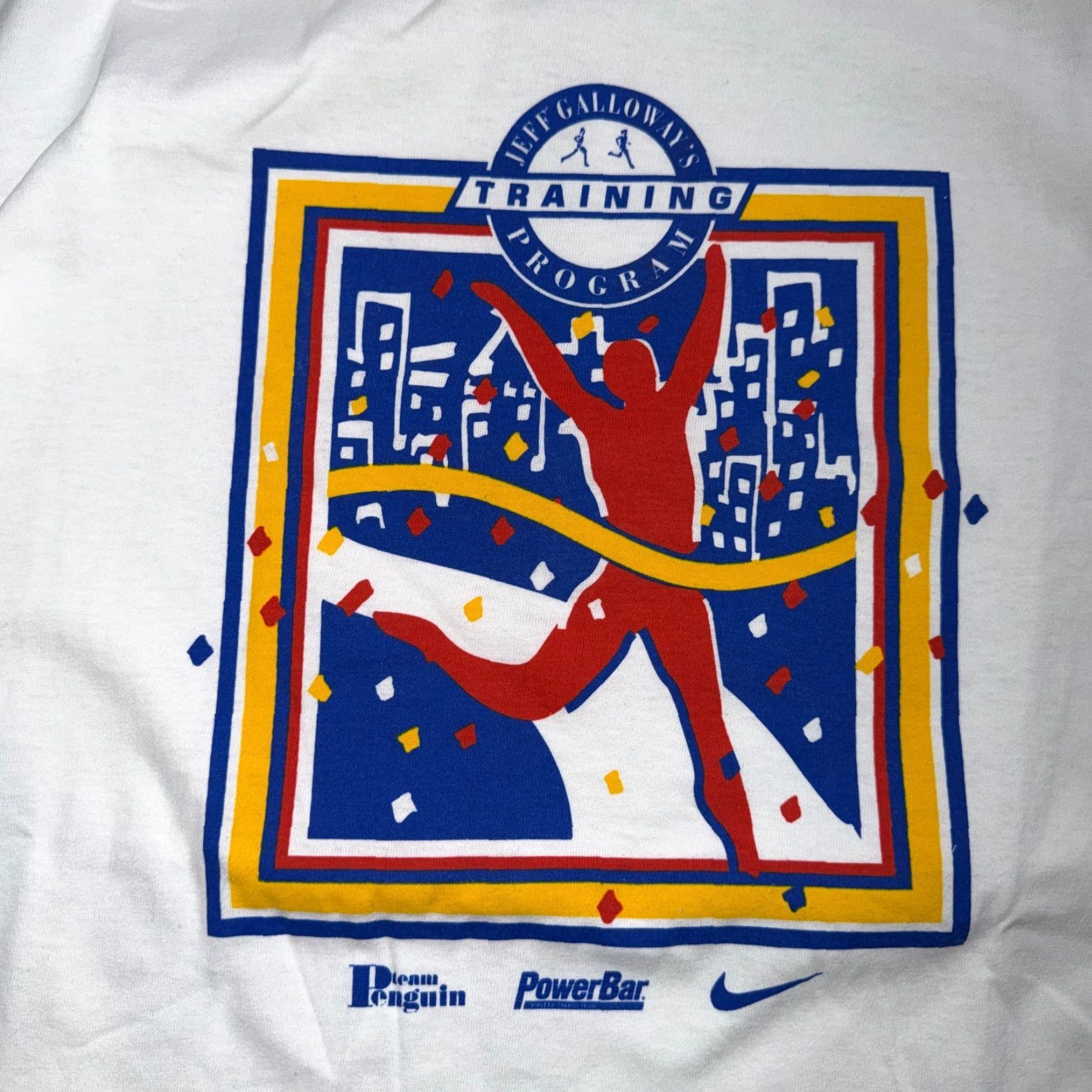 Nike VINTAGE Nike T-Shirt Shirt Men L White Cotton Single Stitch Crew Neck 70s 80s 90s PDX Oregon Marathon Run Graphic Print All Seasons Size US L / EU 52-54 / 3 - 2 Thumbnail