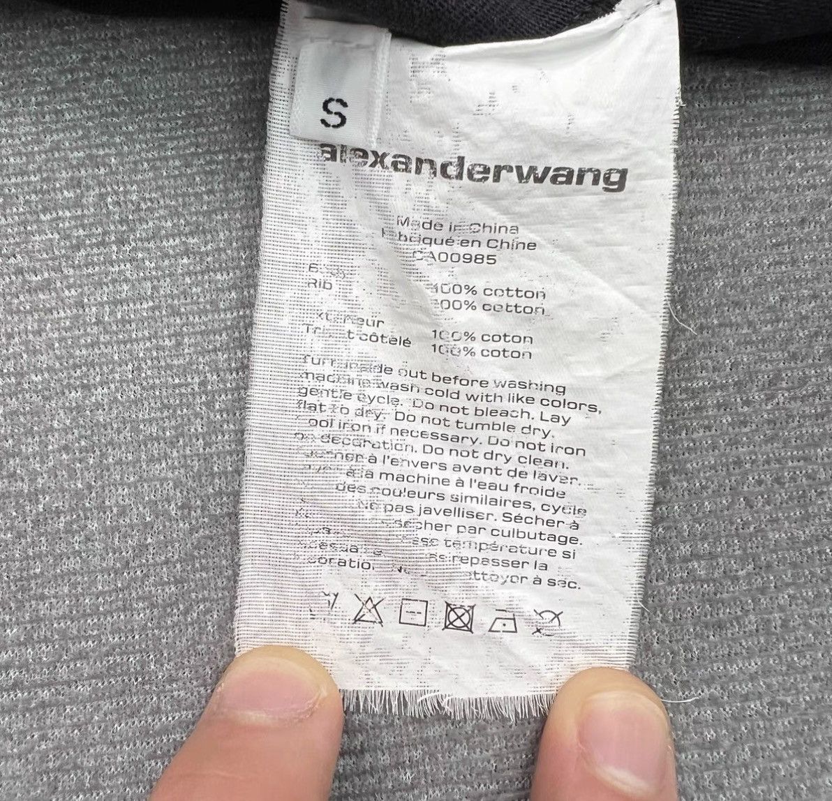 Alexander Wang Alexander Wang Black Foam Print Letter Short Sleeve T-Shirt Size US S / EU 44-46 / 1 - 5 Thumbnail