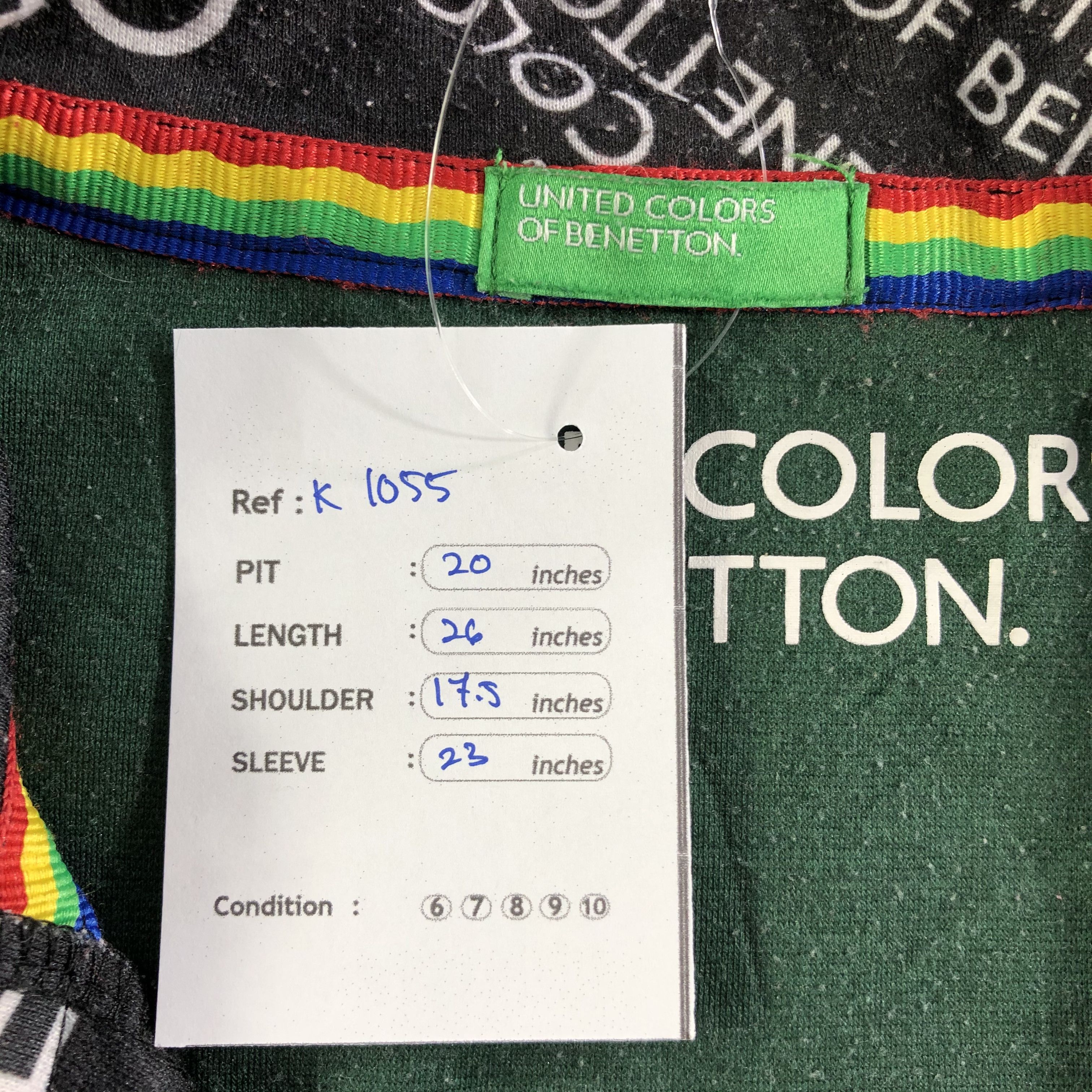 United Colors Of Benetton United Colors Of Benetton Sweatshirt K1055 Size US M / EU 48-50 / 2 - 8 Thumbnail