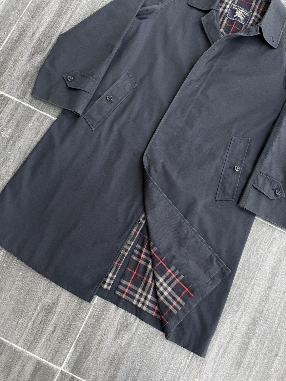 Burberry 1990s Burberrys Nova Check Coat Made in England Casual Style Size L / US 10 / IT 46 - 3 Thumbnail