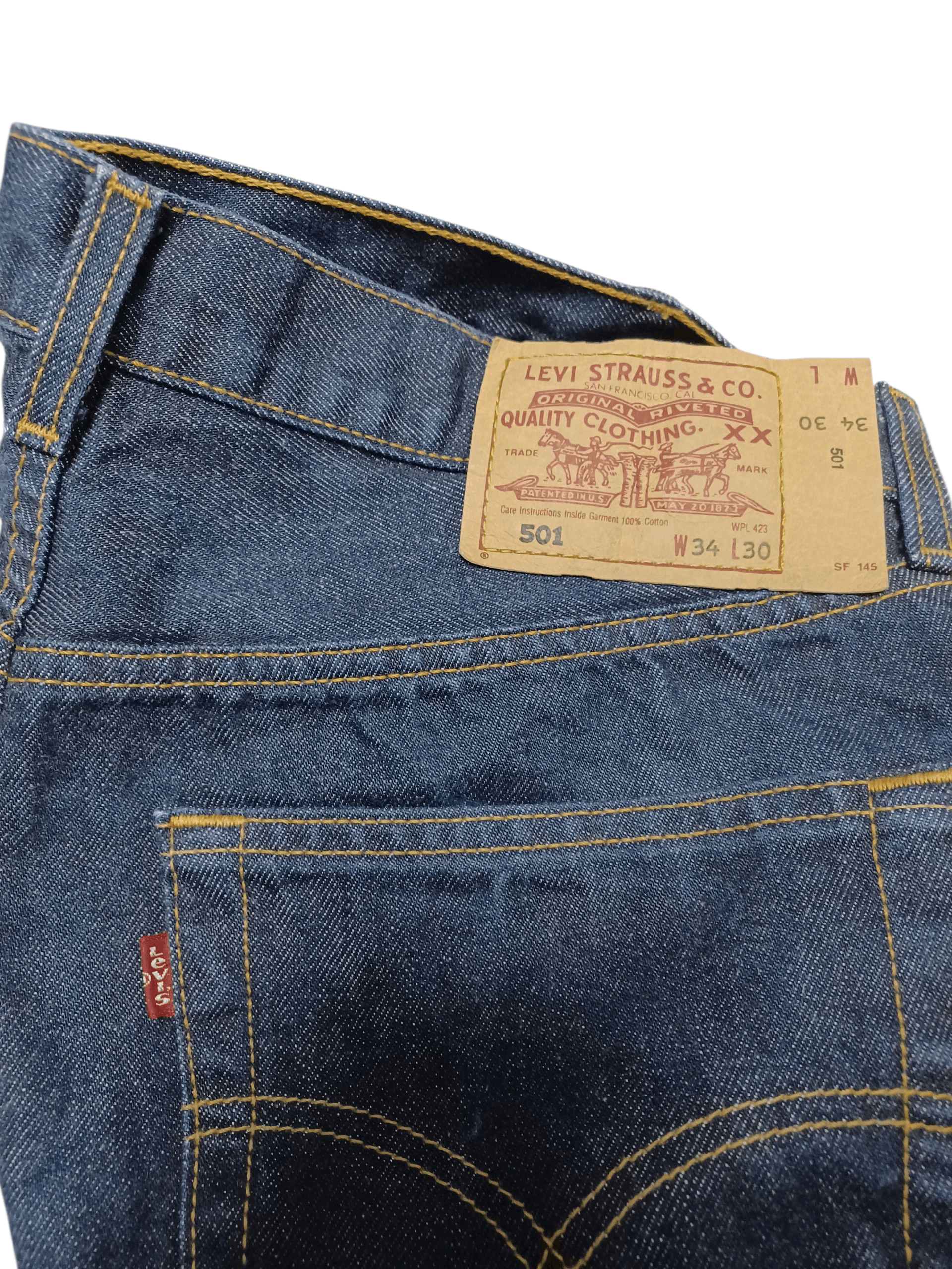 Levi's Vintage Clothing LEVIS 501 VINTAGE 90S W34 L30 JEANS DENIM Size US 34 / EU 50 - 4 Thumbnail
