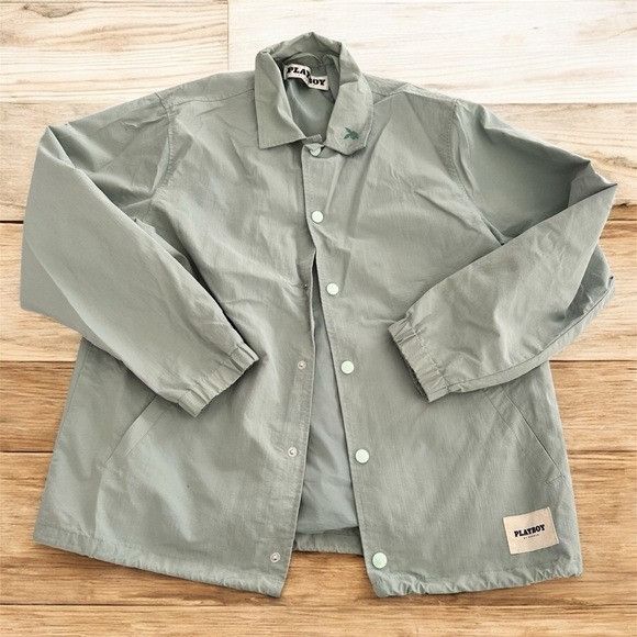 Playboy Playboy by Pacsun Green Snap Button Jacket Size US S / EU 44-46 / 1 - 1 Thumbnail