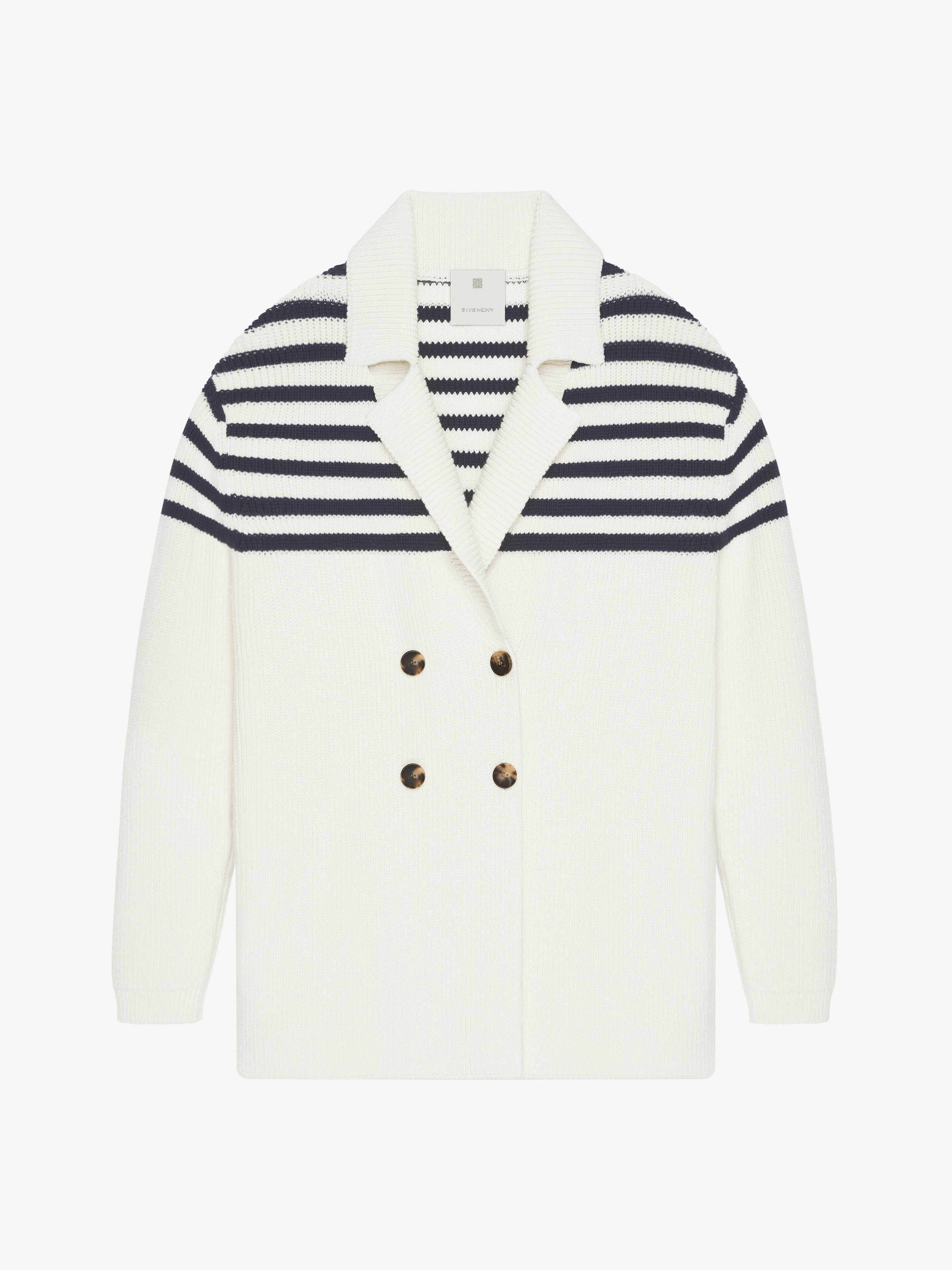 Givenchy o1srvl11e0725 Double-Breasted Cardigan in White Size S / US 4 / IT 40 - 1 Thumbnail