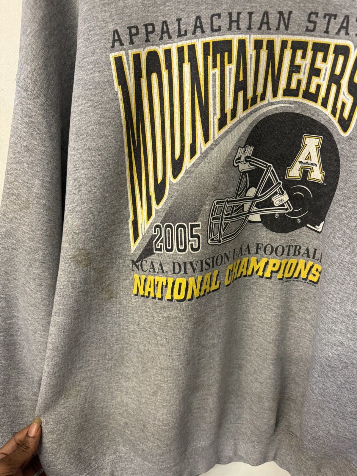 Vintage Vintage 2005 Appalachian State National Champions Crew Size US XL / EU 56 / 4 - 2 Thumbnail