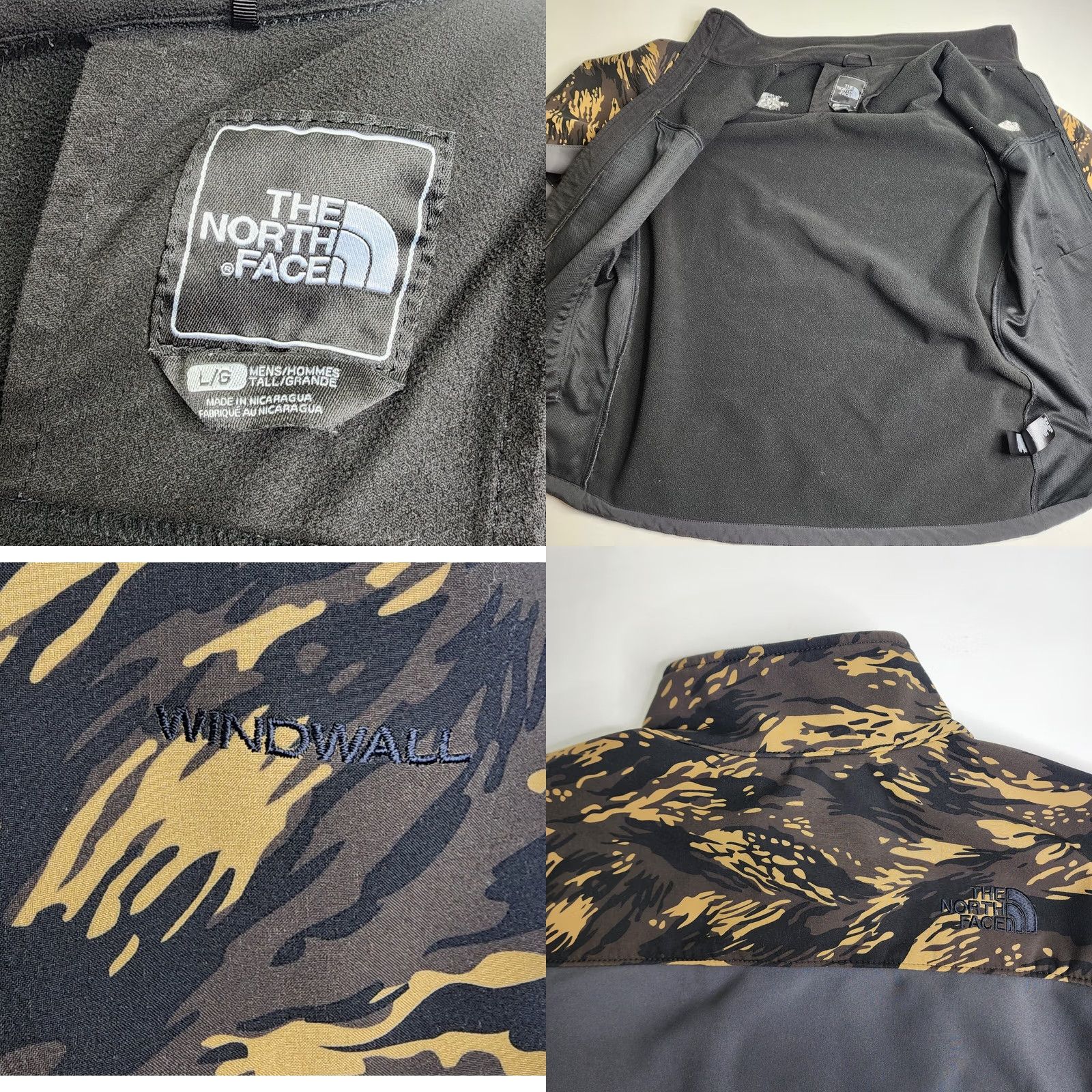 The North Face The North Face Camouflage Softshell Windwall Jacket Mens Large Brown Gray Size US L / EU 52-54 / 3 - 8 Thumbnail