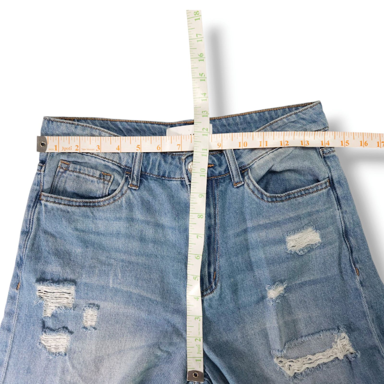 Other EUC Vervet Olivia Distressed Crop Wide Leg Jeans Sz. 26x24 Size 26" / US 2 / IT 38 - 8 Thumbnail