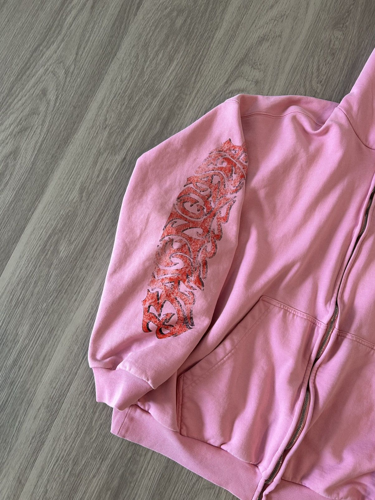 Balenciaga Balenciaga Pink Offshore Zip Up Hoodie Size Small Size US S / EU 44-46 / 1 - 3 Thumbnail