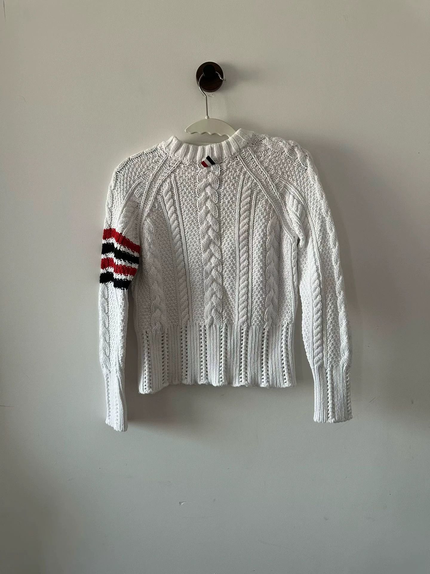 Thom Browne Thom Browne White Sweater 38 98 New Size XS / US 0-2 / IT 36-38 - 2 Thumbnail