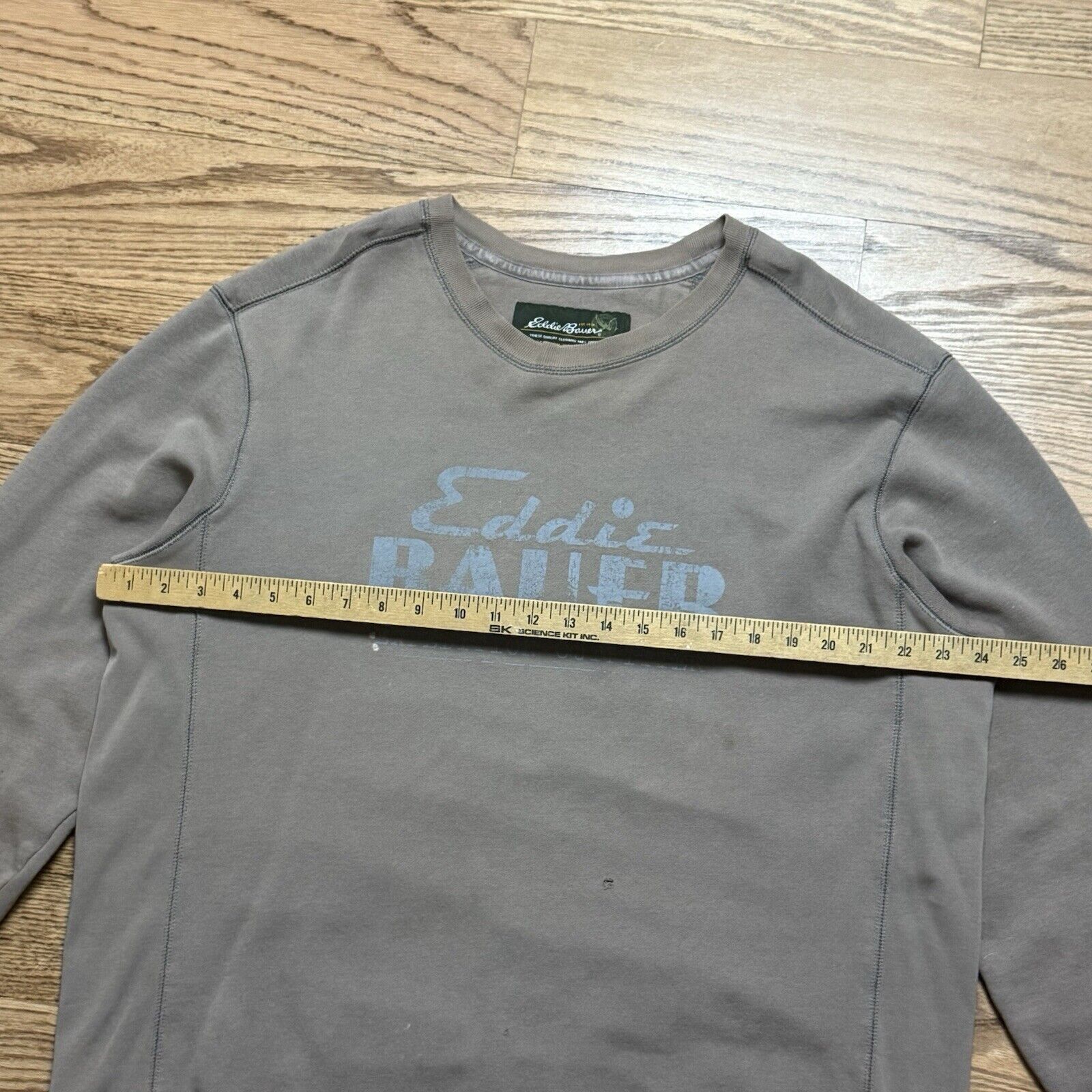 Vintage Vintage Eddie Bauer Men's Distressed Sweatshirt Large Gray Size US L / EU 52-54 / 3 - 12 Thumbnail