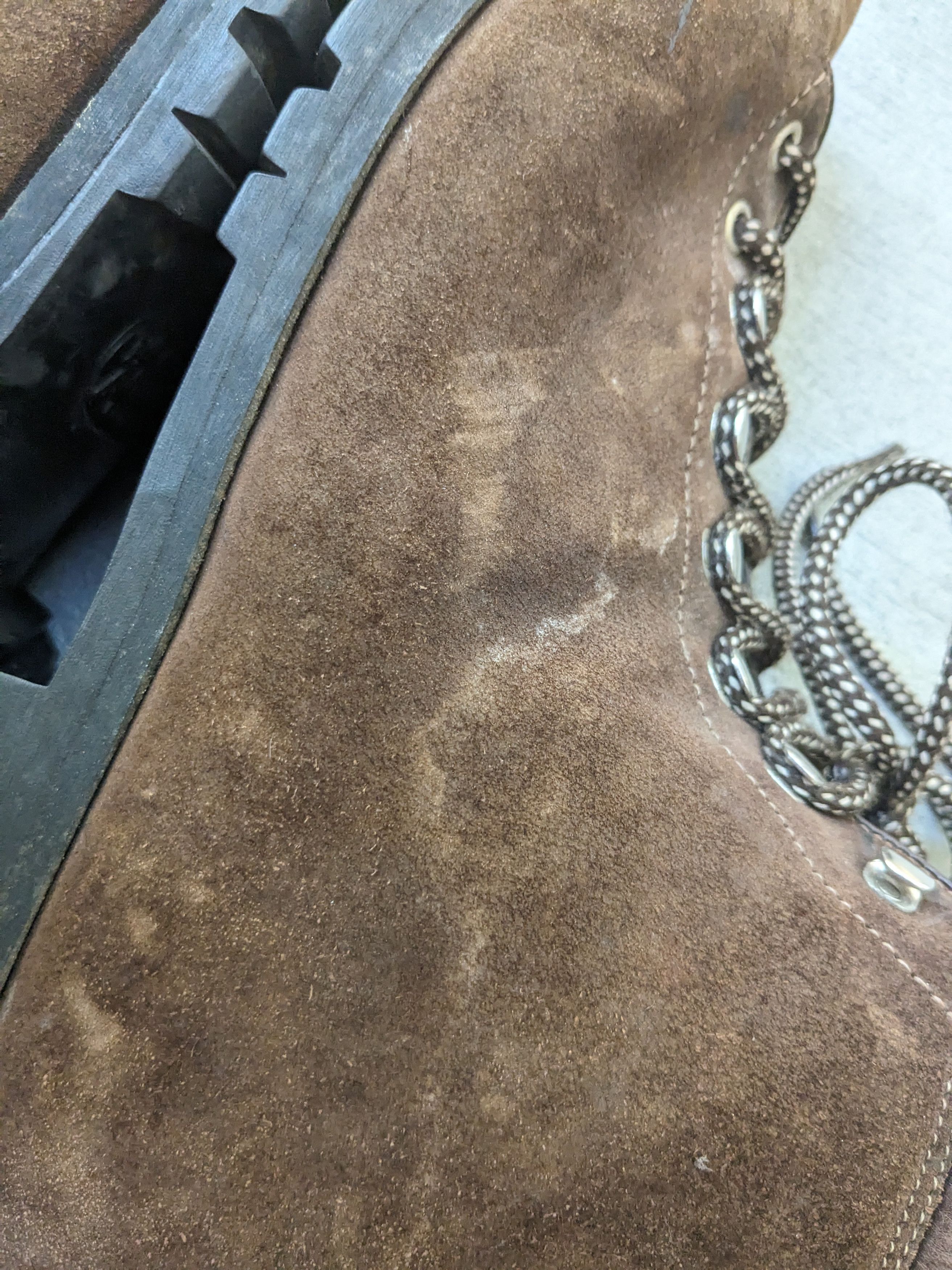 Genuine Leather × Vintage Vintage Fabiano Boots Brown Suede 13.5 Narrow Leather Lace Size US 13 / EU 46 - 11 Thumbnail
