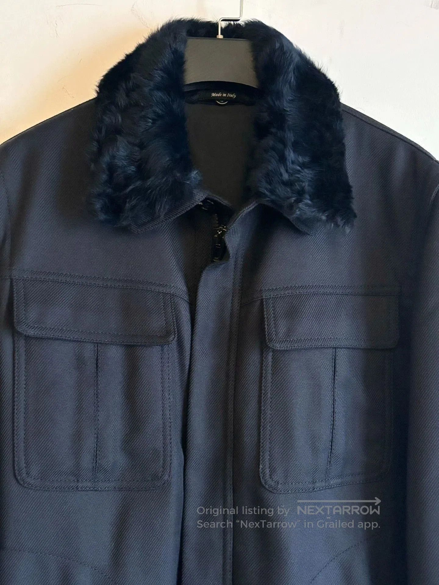 Maison Margiela Black Fur Collar er Jacket Size M. Size US M / EU 48-50 / 2 - 3 Thumbnail