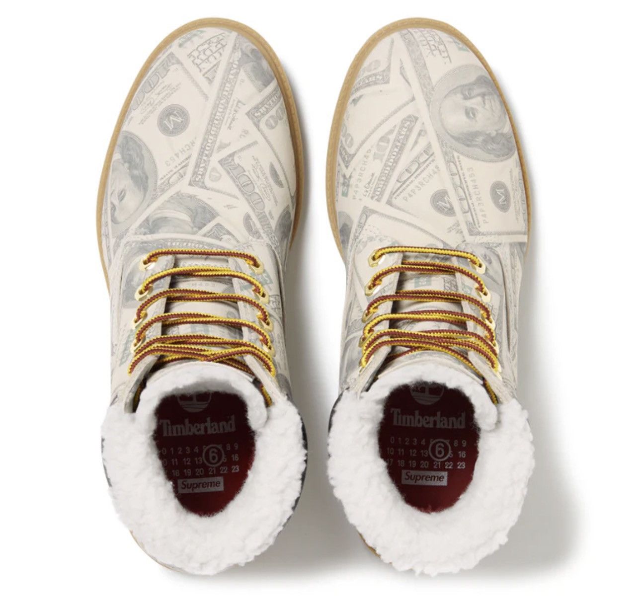 Maison Margiela × Supreme Supreme x Maison Margiela MM6 $100 Money Timberland Boot 9.5 Size US 9.5 / EU 42-43 - 2 Thumbnail