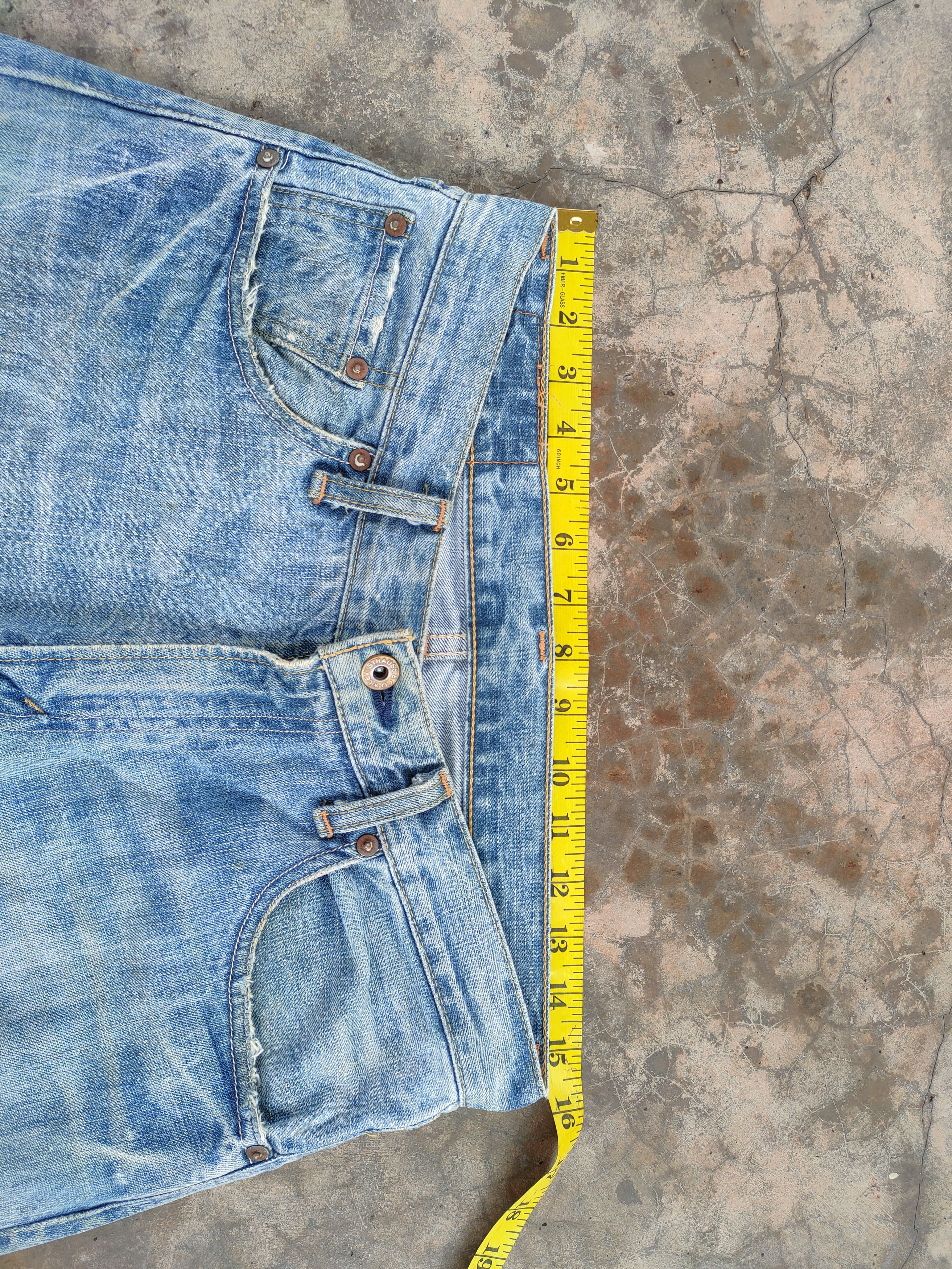 Levi's Vintage Clothing W31 VINTAGE LEVI'S 502 FADED RIPPED JEANS DENIM PANTS Size US 31 - 8 Thumbnail
