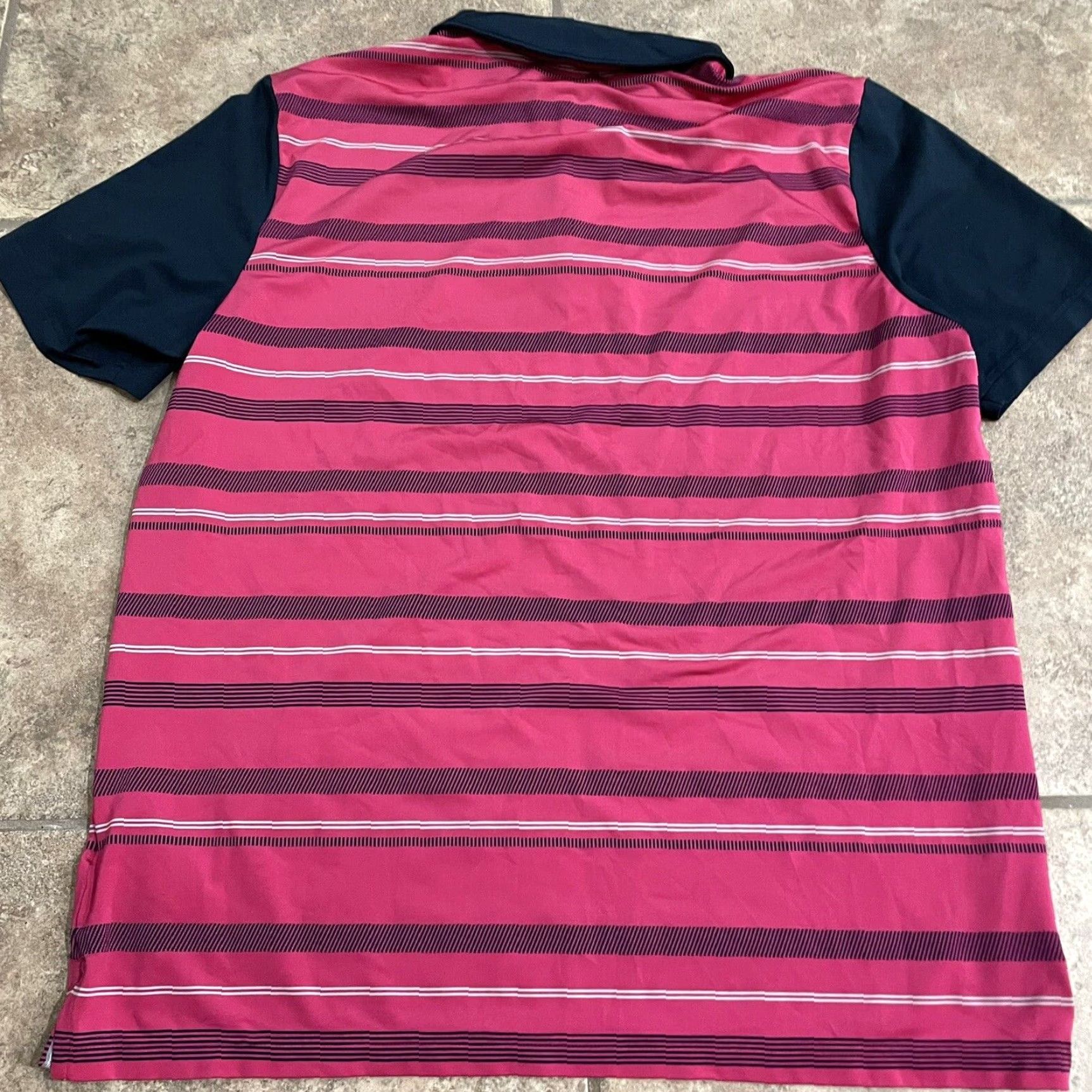 Adidas ADIDAS GOLF Polo Shirt Mens XL Pink Striped Rio Verde Golf Shirt Size US XL / EU 56 / 4 - 5 Thumbnail