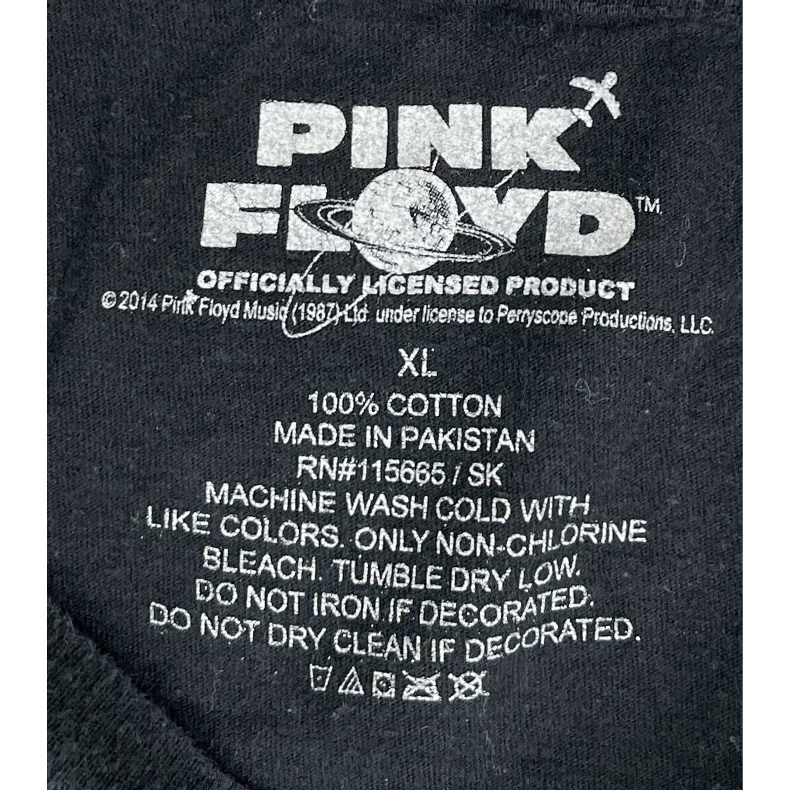 Vintage Pink Floyd Dark Side of the Moon T-Shirt XL Black 7? Size US XL / EU 56 / 4 - 5 Thumbnail