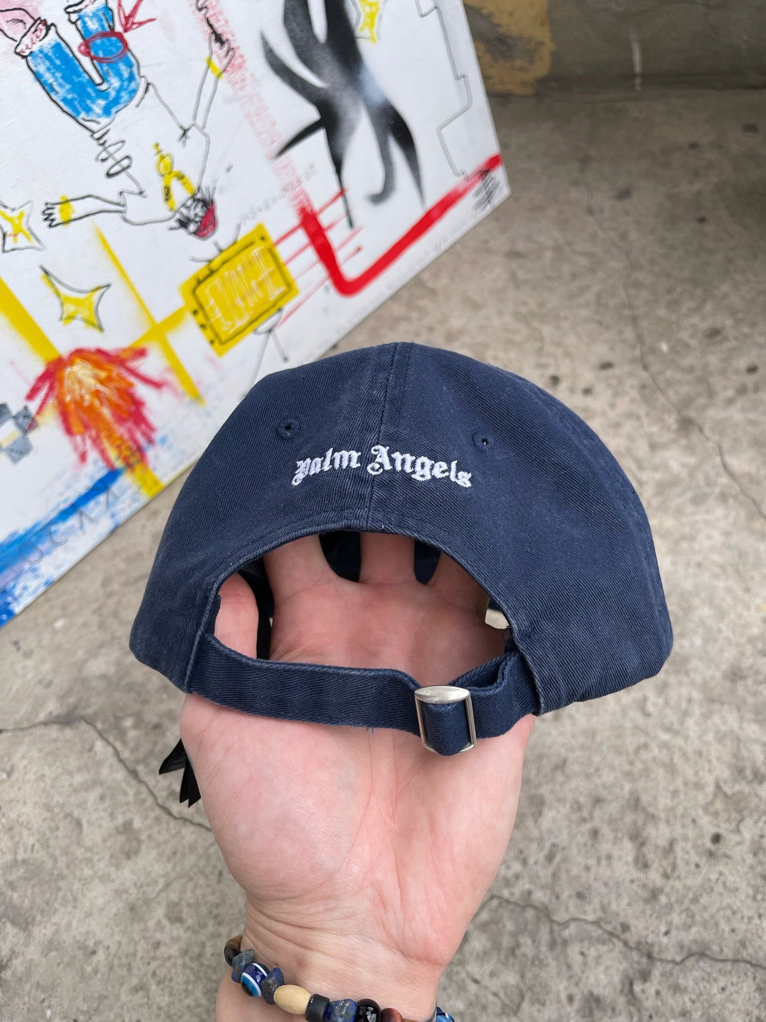 Palm Angels Palm Angels Cap Embroidered Grey Baseball Cap Hat Size ONE SIZE - 11 Thumbnail