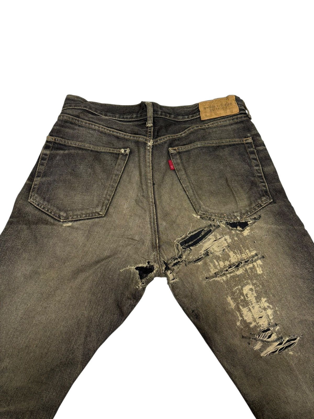 Kapital Unique Clothing Warehouse Thrashed Distress Destroyed Jeans Size US 31 - 8 Thumbnail