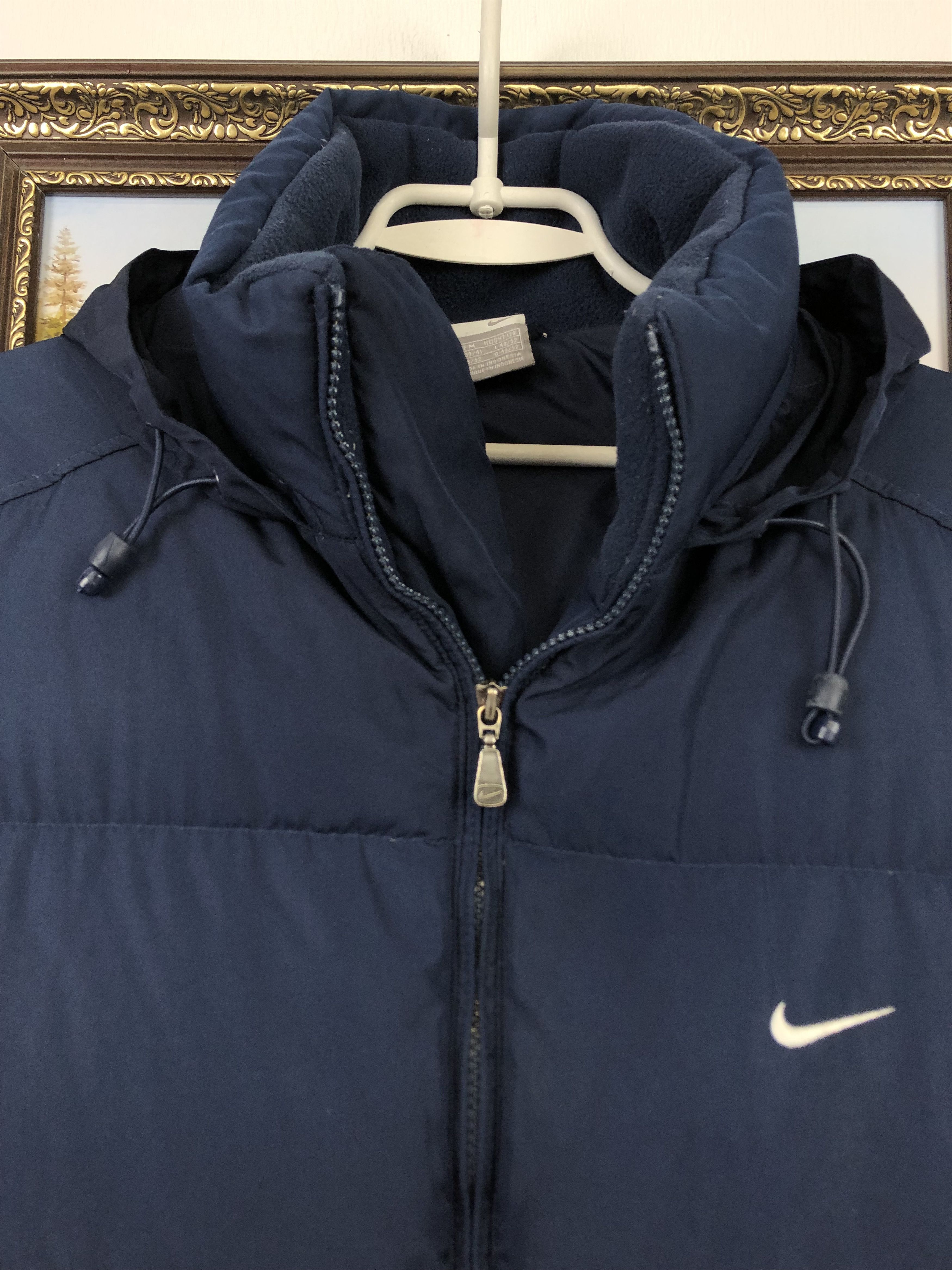 Nike Nike Vintage 90s Down Puffer Vest Jacket Navy Rare Size US M / EU 48-50 / 2 - 6 Thumbnail