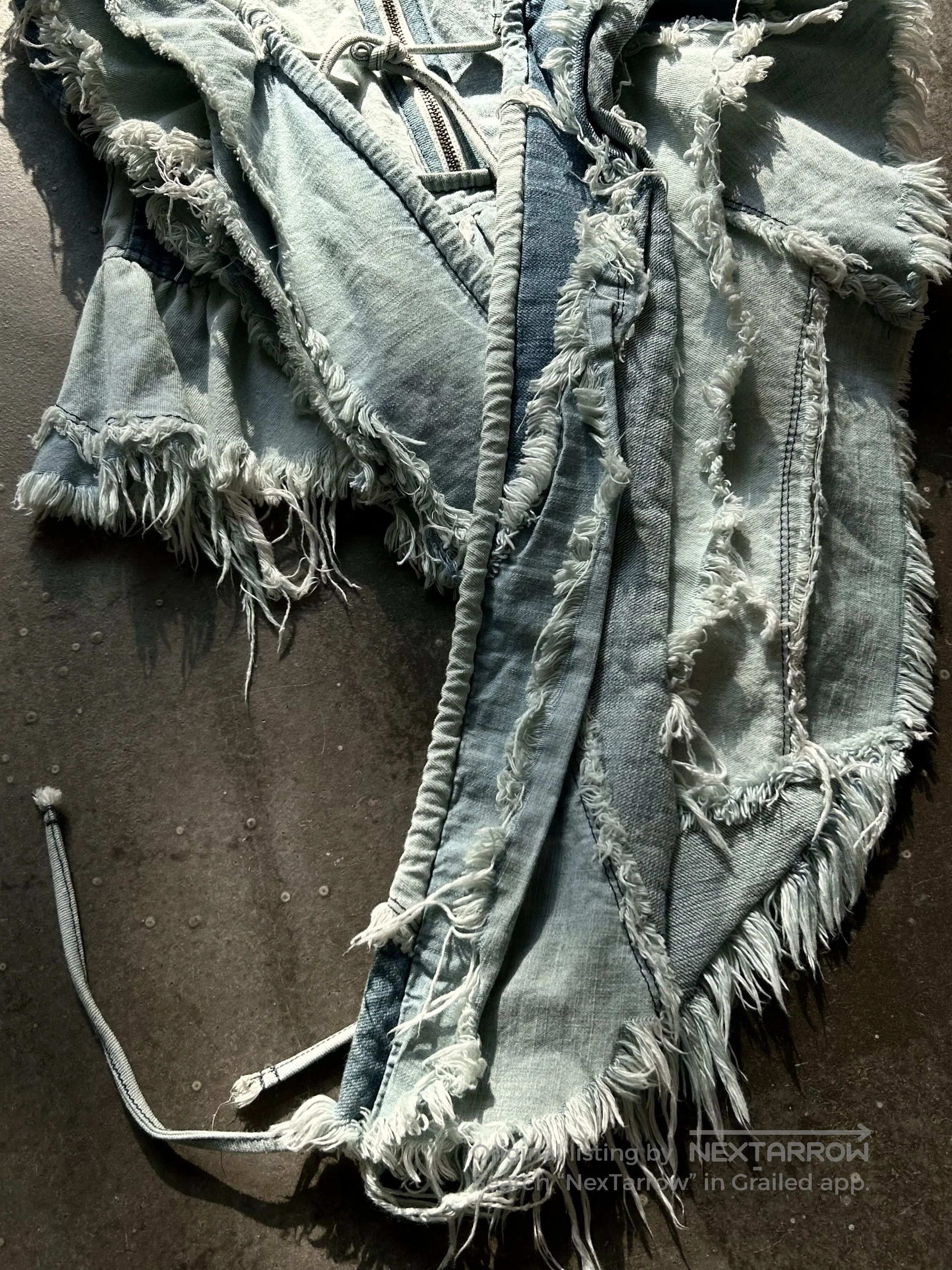 Nozomi Ishiguro Nozomi Ishiguro Distressed Denim Vest. Size US M / EU 48-50 / 2 - 4 Thumbnail