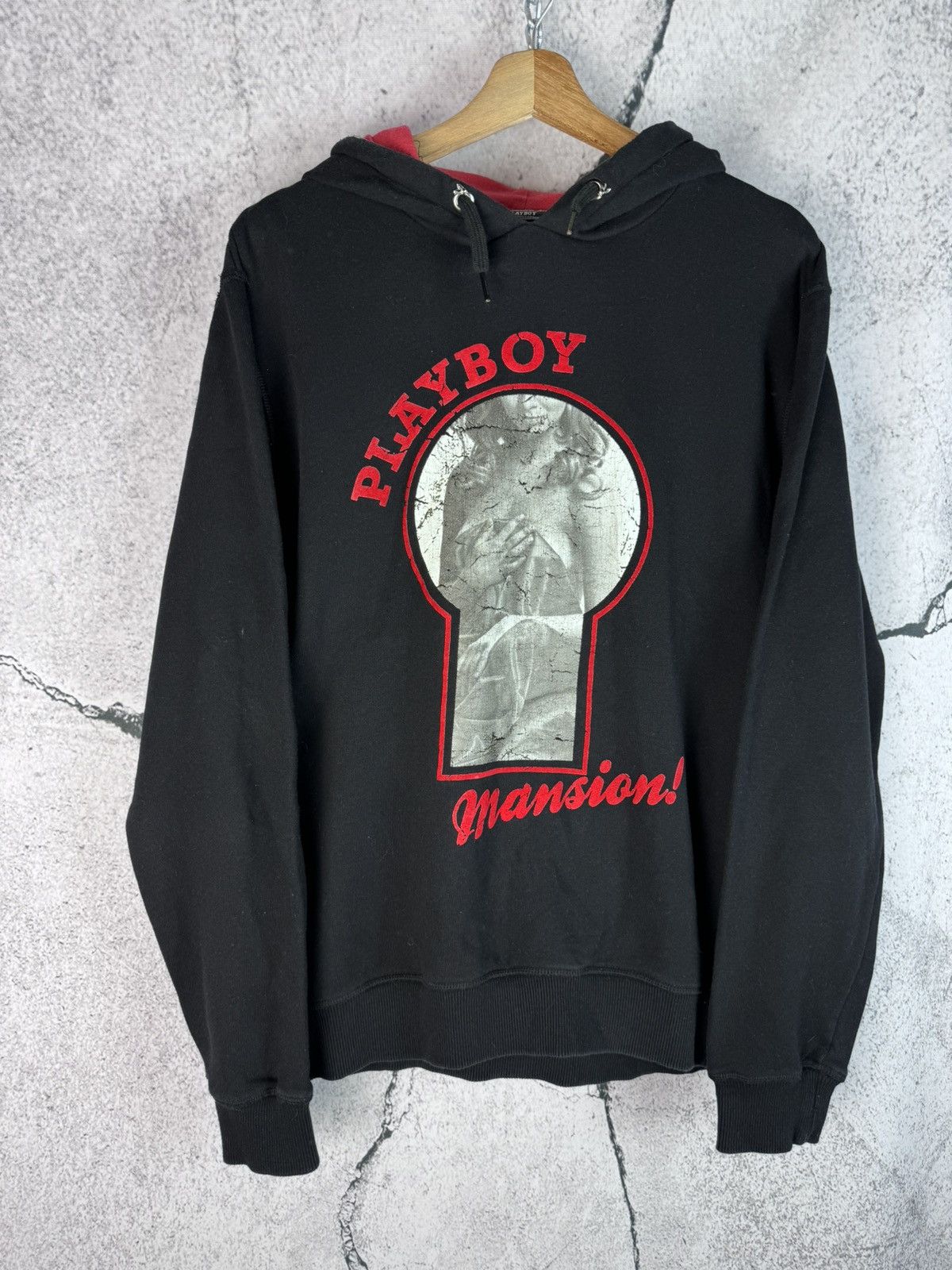 Playboy Vintage PlayBoy Mansion distressed style Hoodie Size US L / EU 52-54 / 3 - 1 Thumbnail