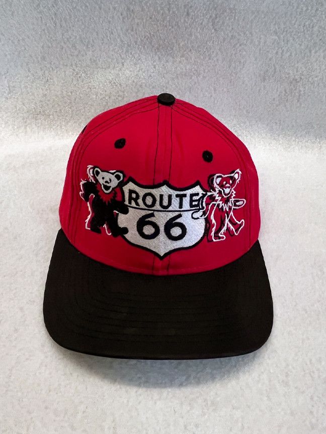 AllMyHatsAreDead AllMyHatsAreDead Route 66 Dancing Bear Snapback Hat Size ONE SIZE - 1 Thumbnail