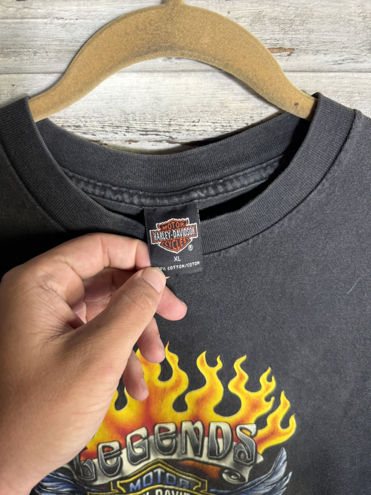 Harley Davidson × Vintage Vintage Harley Davidson Shirt Size US XL / EU 56 / 4 - 3 Thumbnail