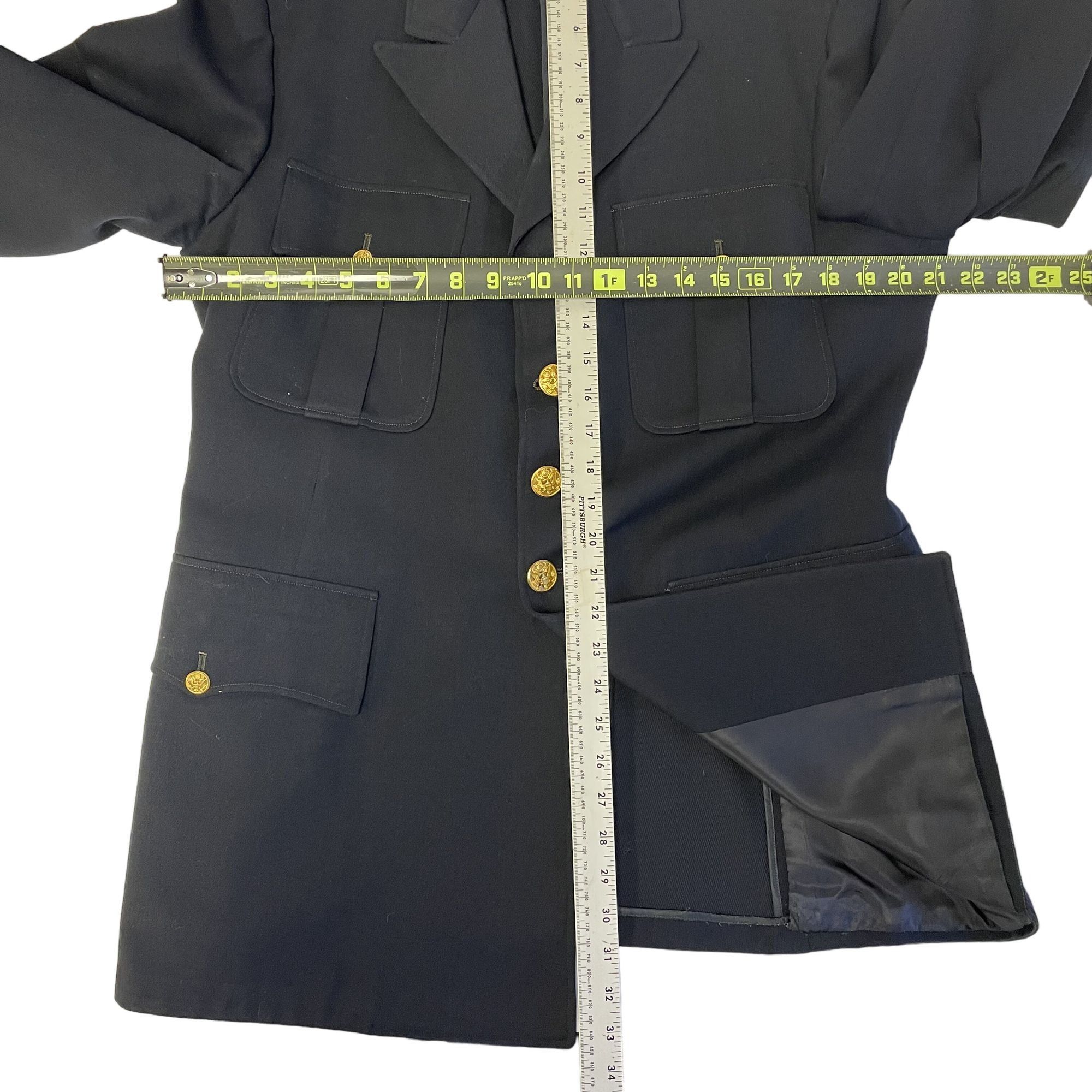 Other Vtg Korean War Era Blue GABARDINE USN Navy Officer Jacket Size 42R - 9 Thumbnail