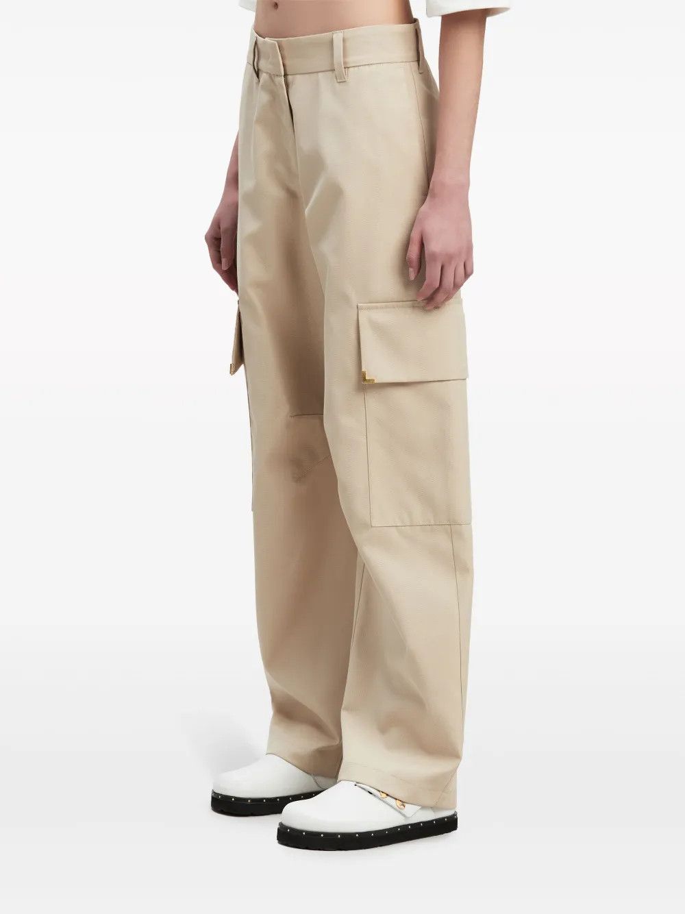 Palm Angels o1y1125 Cargo Pant in Beige Size 30" / US 8 / IT 44 - 3 Thumbnail