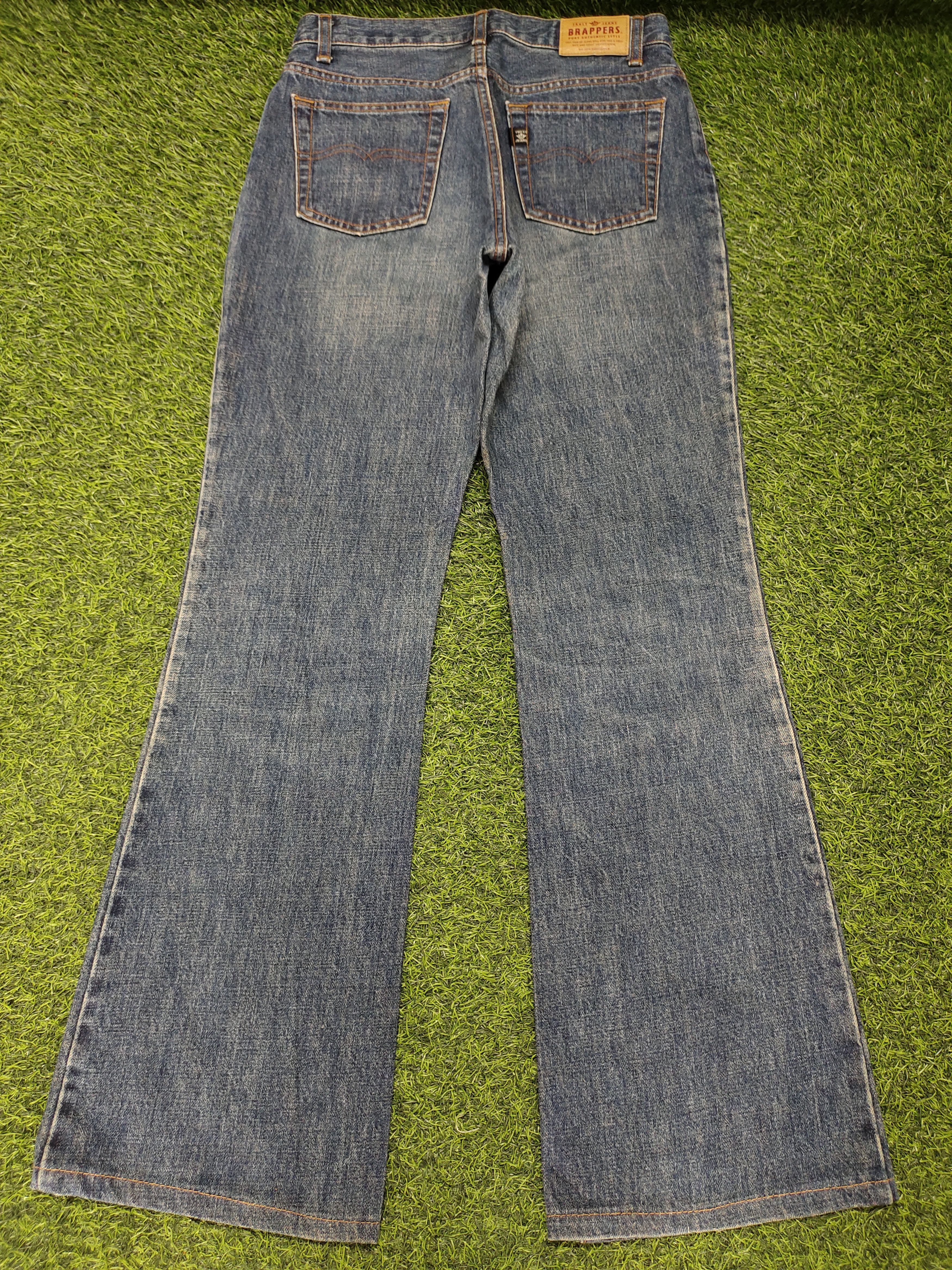 If Six Was Nine Flare Jeans Brappers Japan Faded Distress Denim Bootcut Lgb Size US 28 / EU 44 - 10 Thumbnail