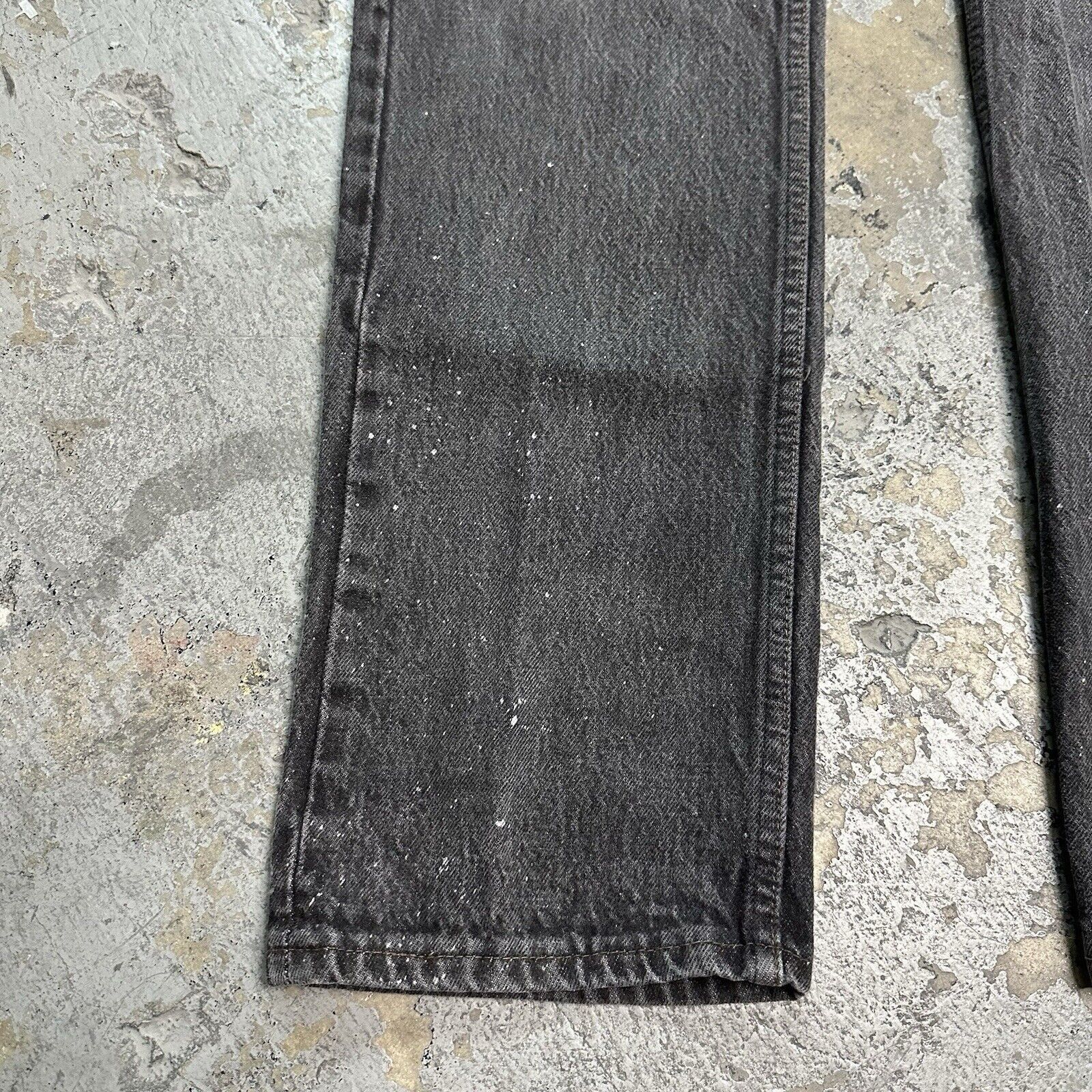 Levi's × Vintage Vintage 90s Levi’s 501 Faded Black Denim Jeans Size 33x34 Size US 33 - 4 Thumbnail
