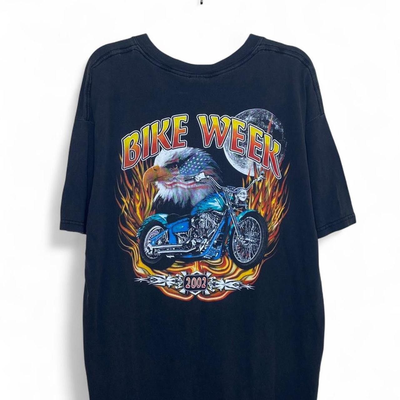 Harley Davidson 2002 Bike Week Faded Black Graphic Shirt Biker X-Large Size US XL / EU 56 / 4 - 1 Thumbnail