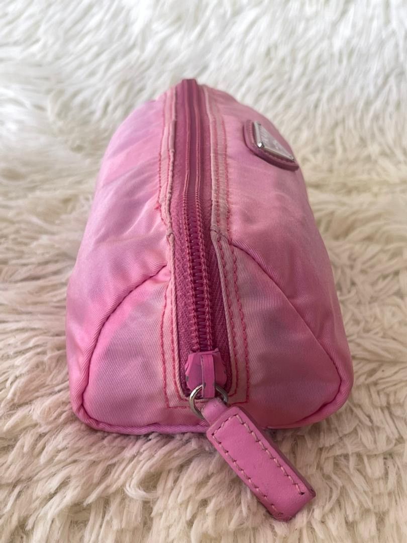 Prada Prada Fuschia Tessuto Nylon Zip Pouch Size ONE SIZE - 13 Thumbnail