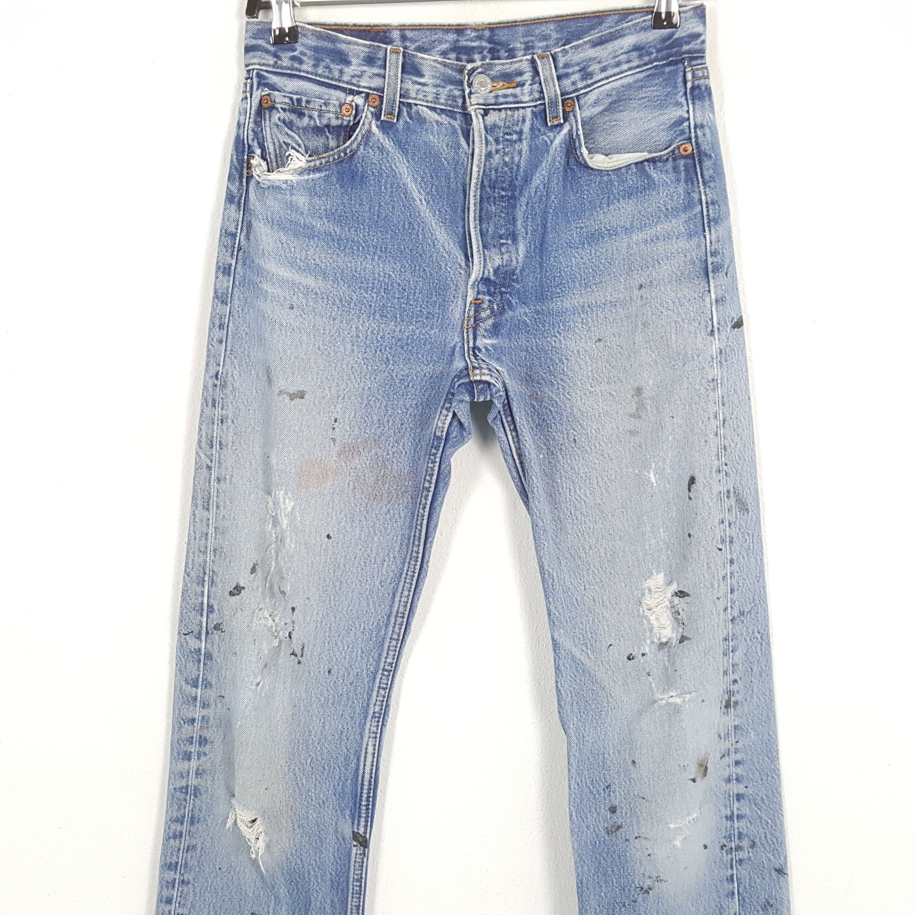 Levi's × Vintage LEVI'S Streetwear Style Distressed Jeans Size US 28 / EU 44 - 2 Thumbnail