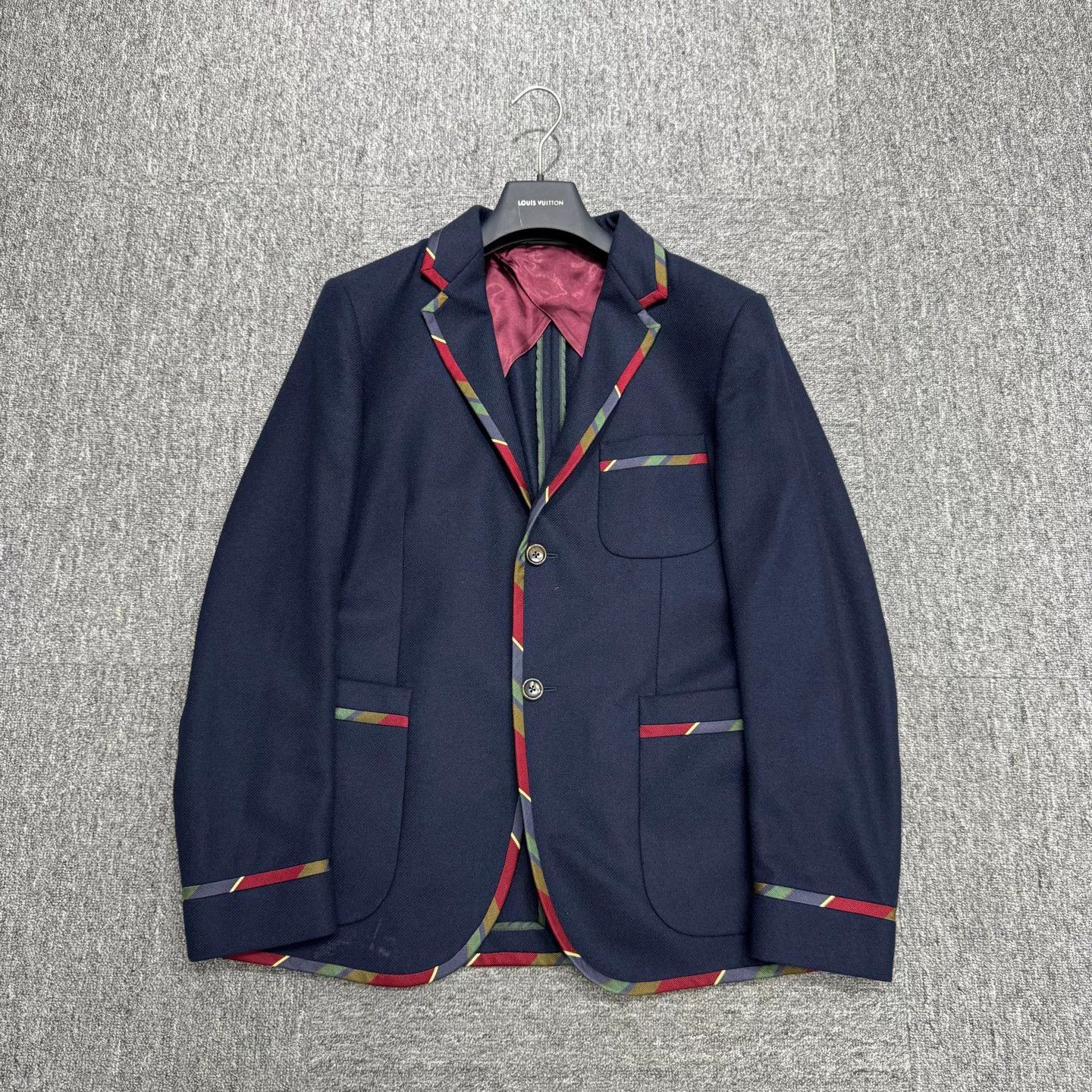 Gucci gucci blue wool suit jacket size 48 Size US L / EU 52-54 / 3 - 1 Thumbnail