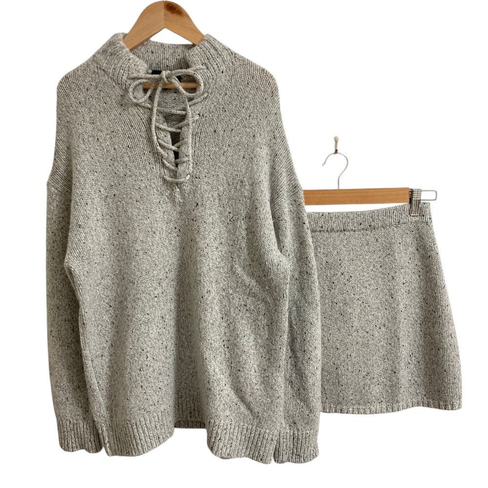 Theory Theory Theory SPECKLED TWEED Cashmere Blend Knit Set Textile Suits DUTY FREE for USA Size ONE SIZE - 1 Thumbnail