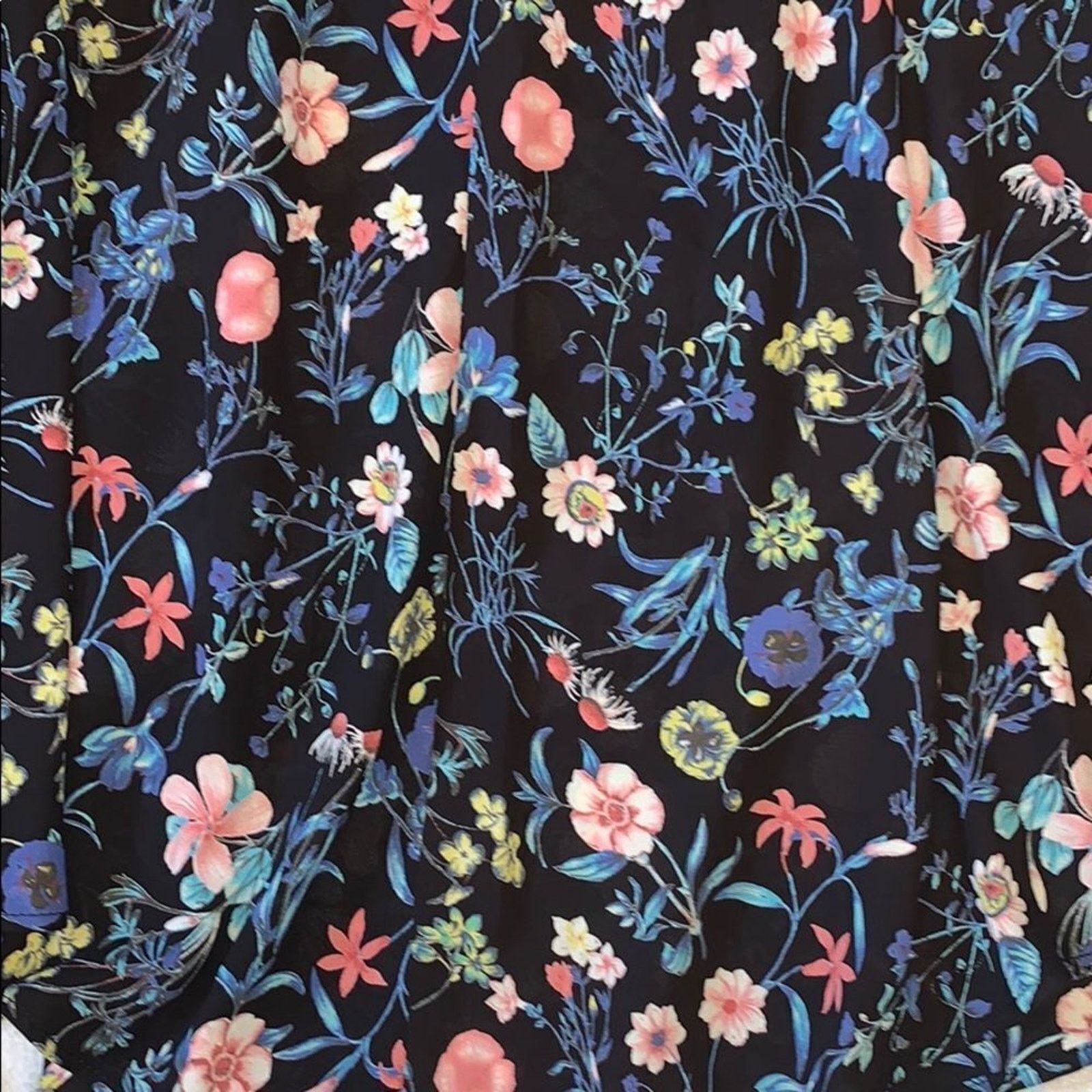 Other Blue Rain Floral High Neck Swing Tank Top | Sz S Size S / US 4 / IT 40 - 3 Thumbnail