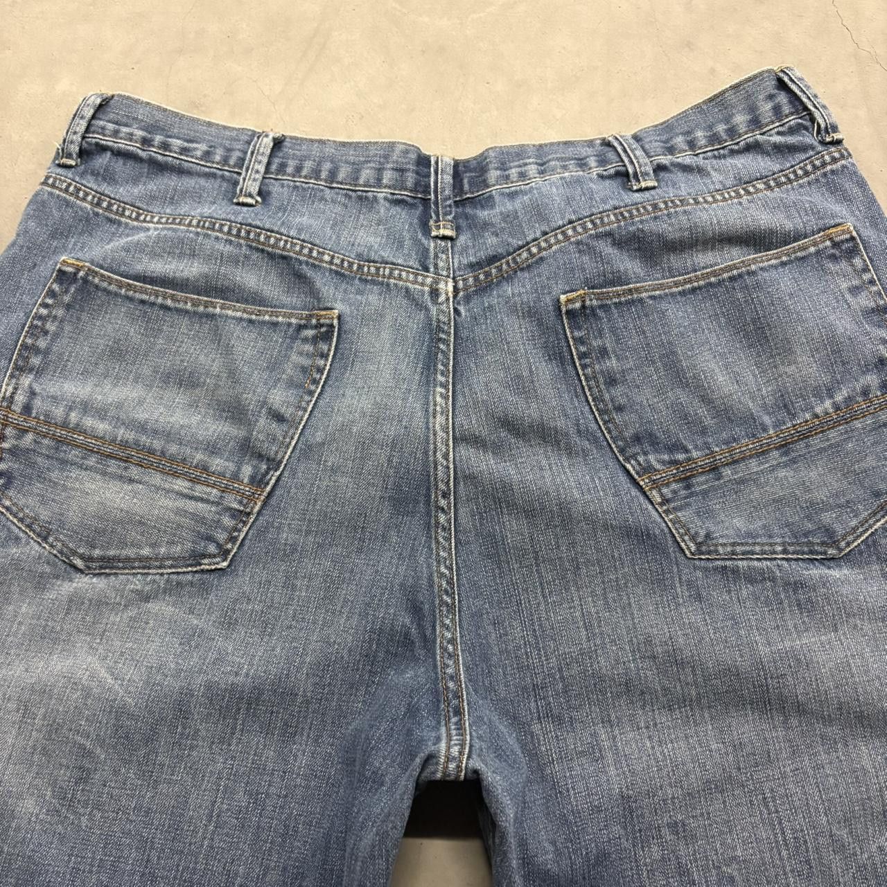 Vintage Crazy Vintage Y2K/2000s Super Baggy Wideleg Arizona Jeans Medium Wash Denim Jeans! Size US 44 / EU 60 - 6 Thumbnail