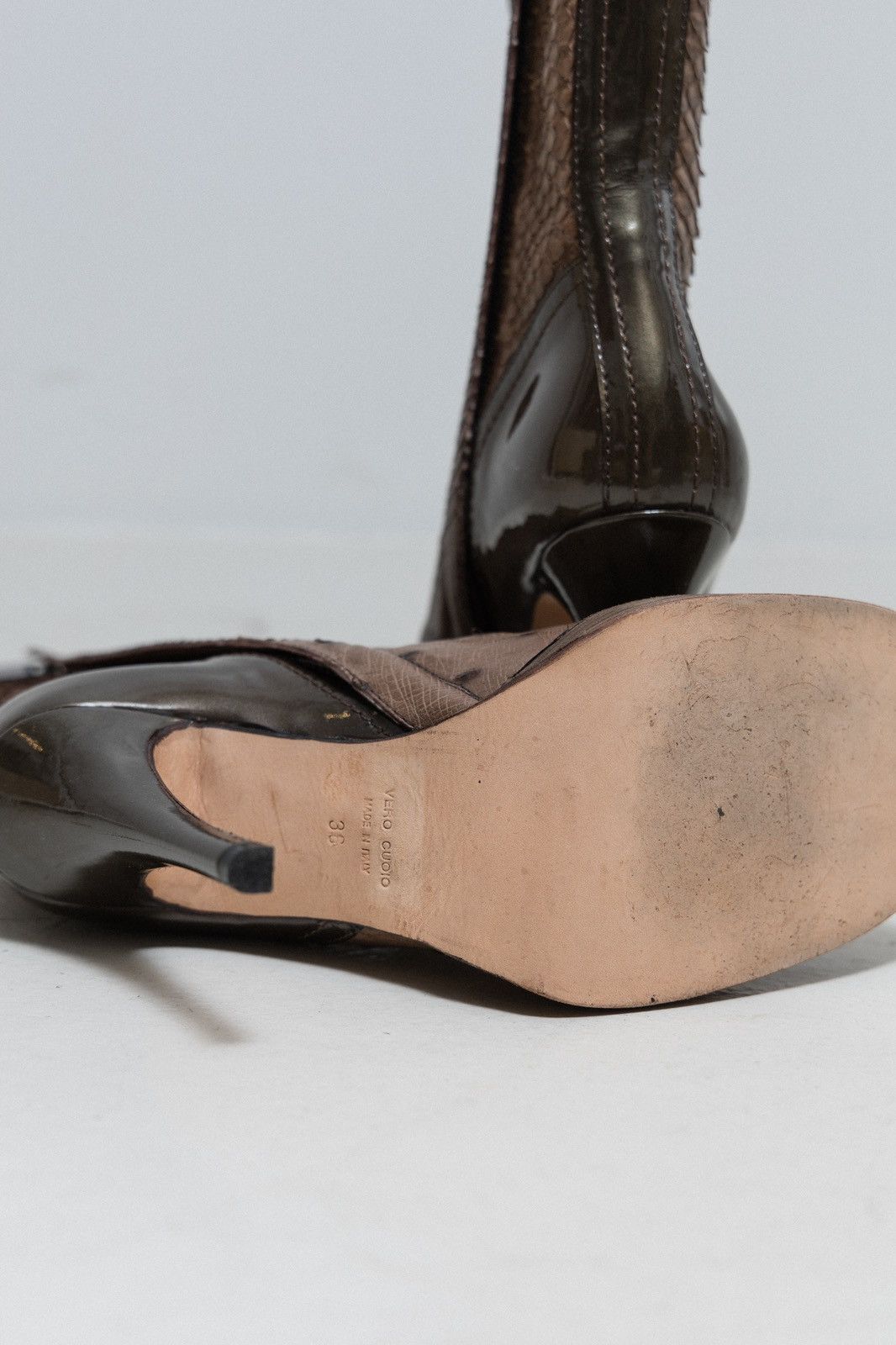 Revillon RICK OWENS x REVILLON - FW04 Python & ostrich leather boots Size US 6 / IT 36 - 5 Thumbnail