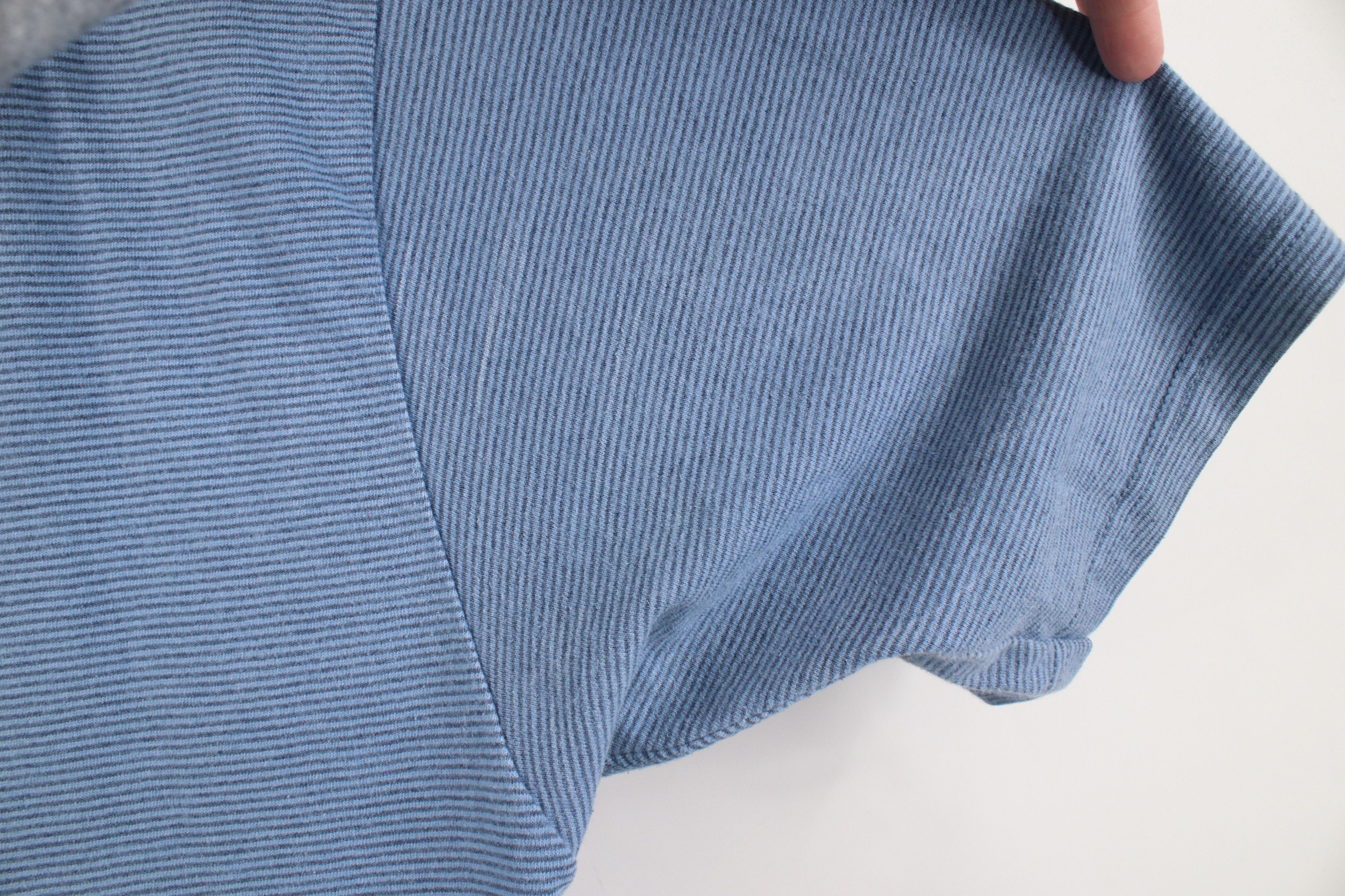 Vintage Vintage 90s Streetwear Baggy Fit Striped T-Shirt Blue Size US XL / EU 56 / 4 - 8 Thumbnail