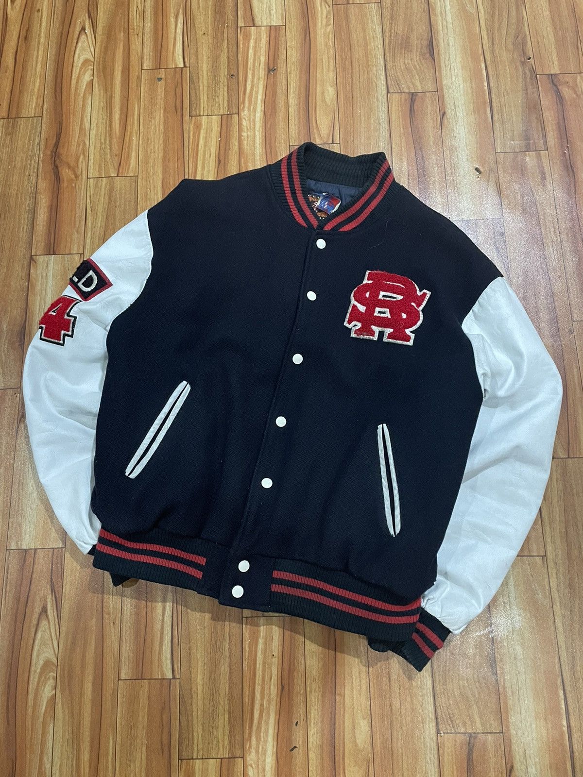 Band Tees × Vintage Vintage Varsity Leather Rollingstones By Brockum Size US L / EU 52-54 / 3 - 1 Thumbnail
