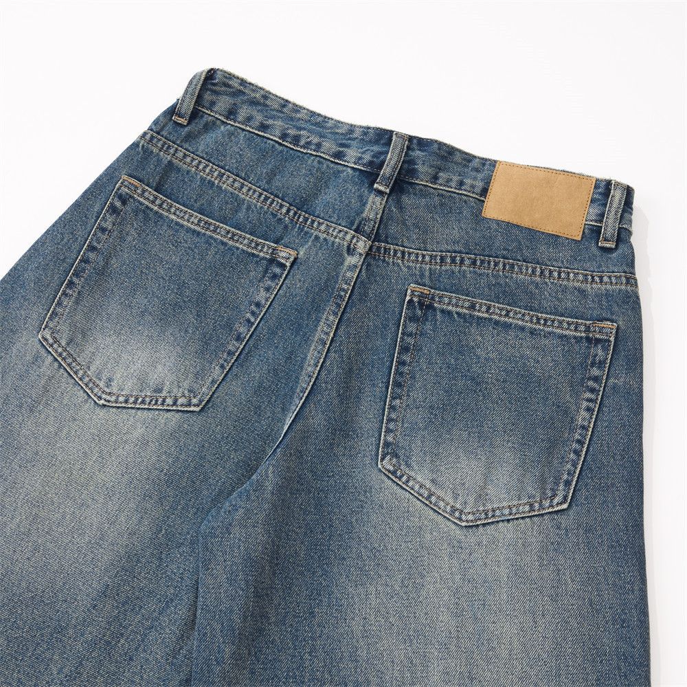Vintage Retro high street punk washed distressed scimitar jeans Size US 34 / EU 50 - 5 Thumbnail