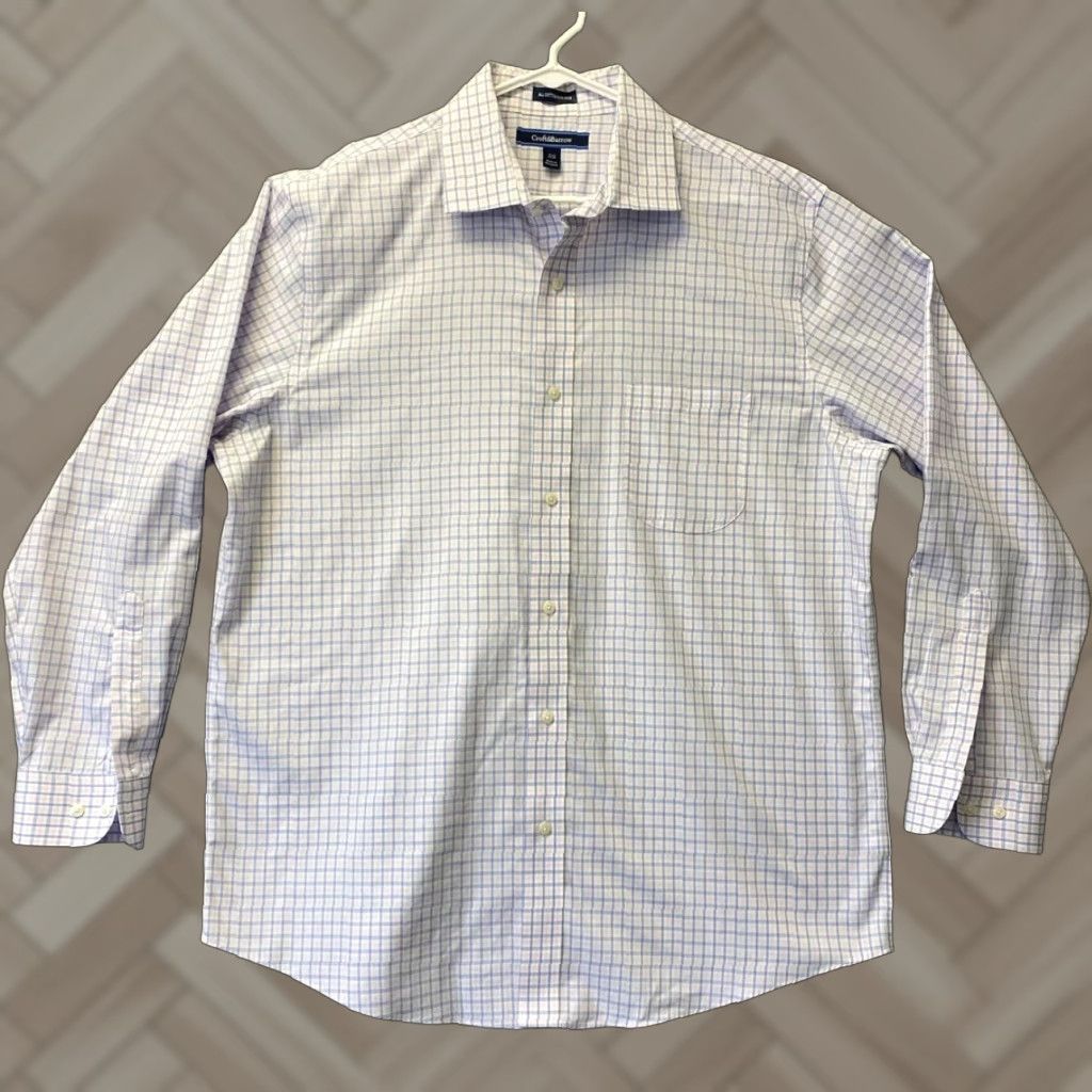 Croft & Barrow Croft & Barrow Shirt Men's 17.5 - 34/35 Purple Long Sleeve 100% Cotton /38-70 Size US XL / EU 56 / 4 - 1 Thumbnail
