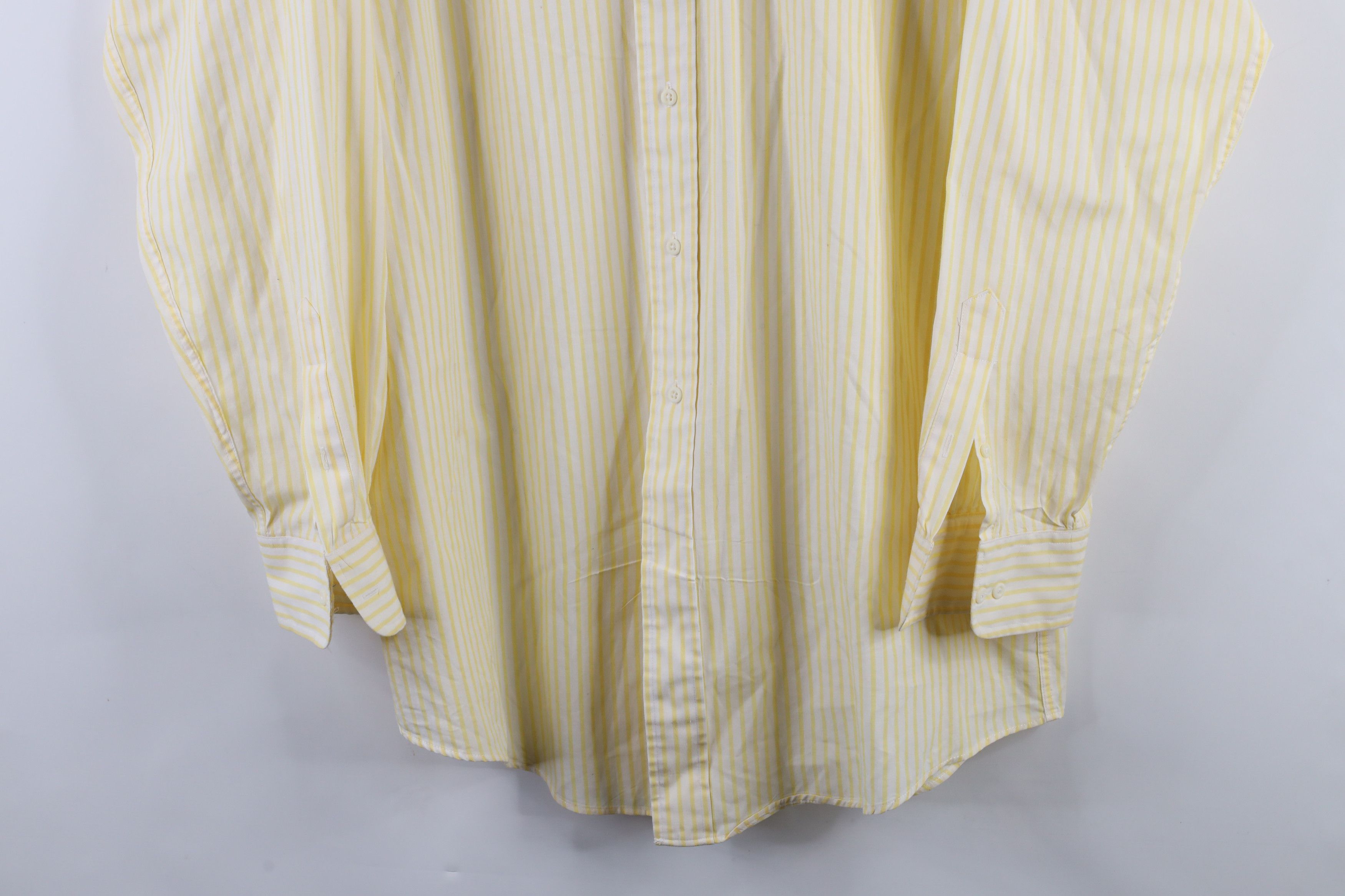 Lands' End × Vintage Vintage 90s Lands End Collared Button Down Shirt Yellow Size US M / EU 48-50 / 2 - 3 Thumbnail