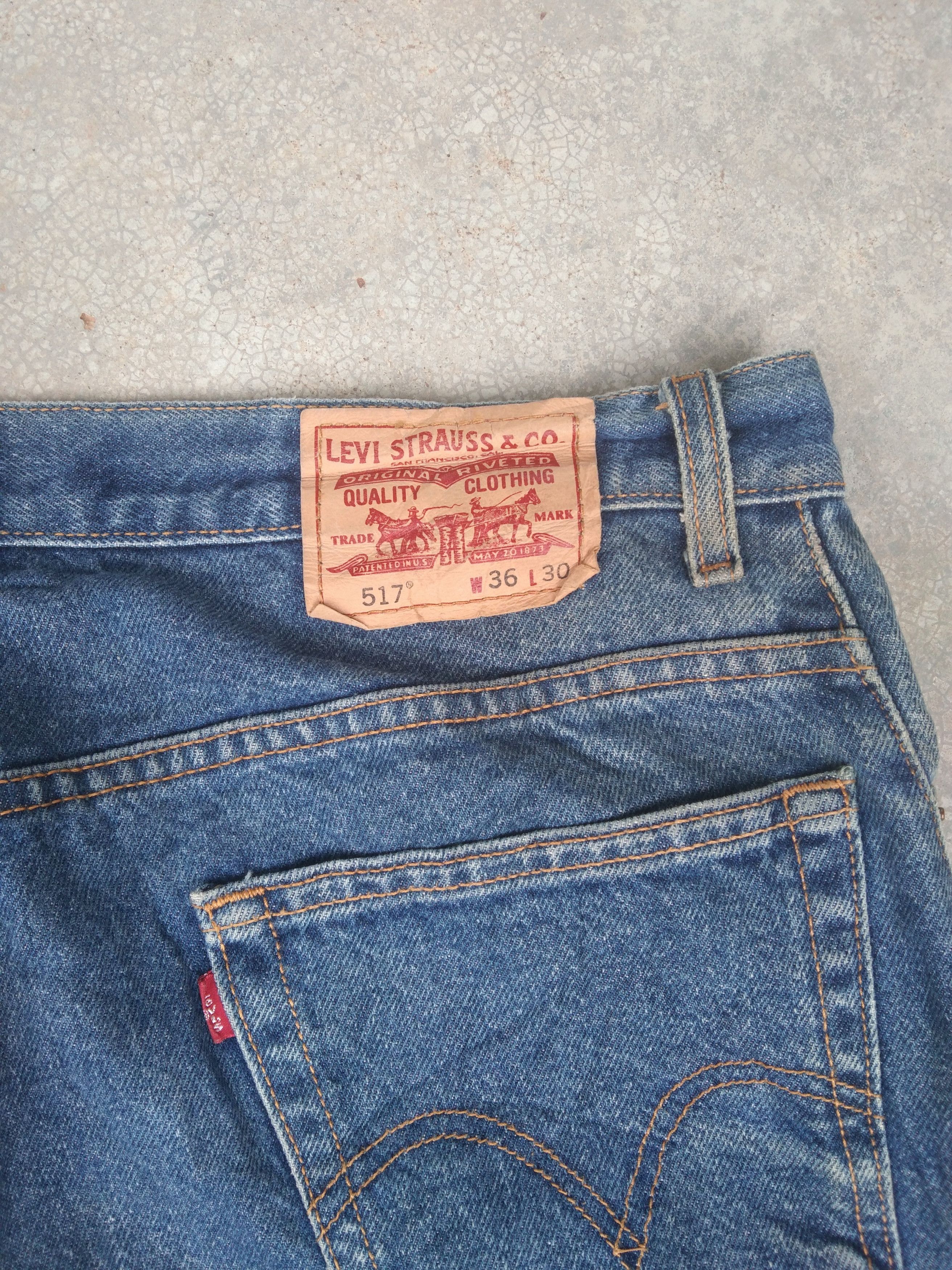 Levi's Vintage Levi's 517 Boot Cut Blue Jeans 36x32 Size US 36 / EU 52 - 3 Thumbnail