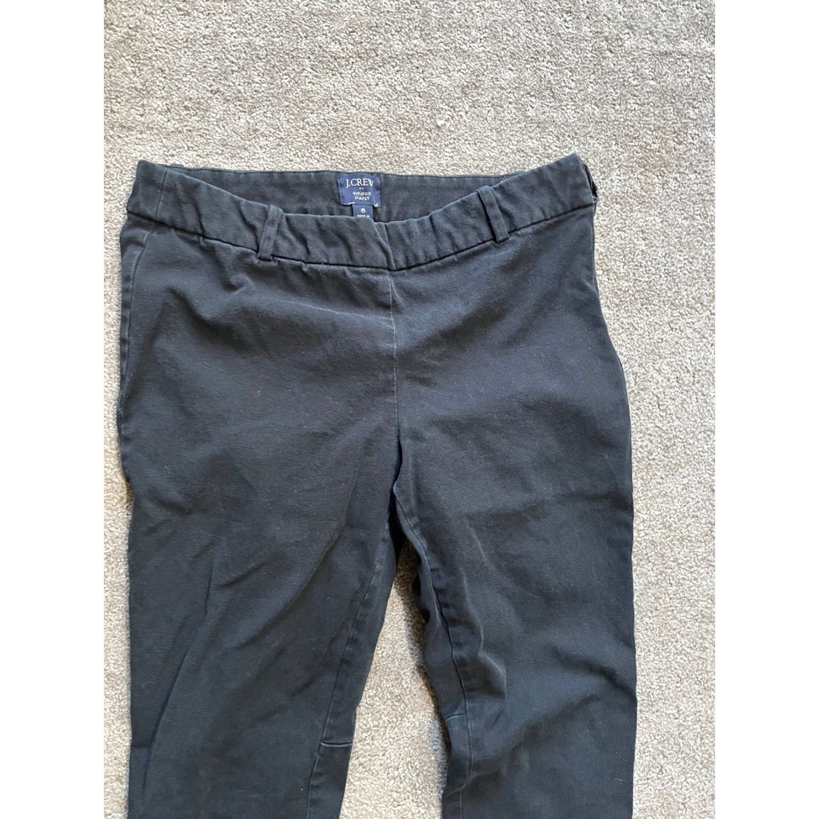 Vintage J. Crew Winnie Dress Pants Women's Size 8 Black Slimming Cotton Regular Fit Size 30" / US 8 / IT 44 - 2 Thumbnail