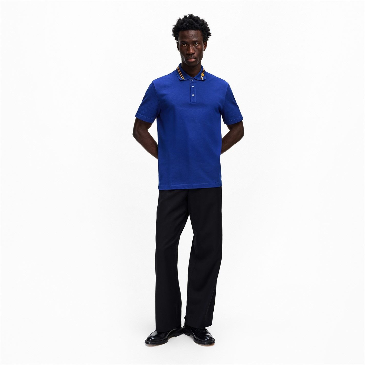 Versace o1g2r1mq0526 Medusa Short Sleeve Polo Shirt in Midnight Blue Size US XL / EU 56 / 4 - 6 Thumbnail
