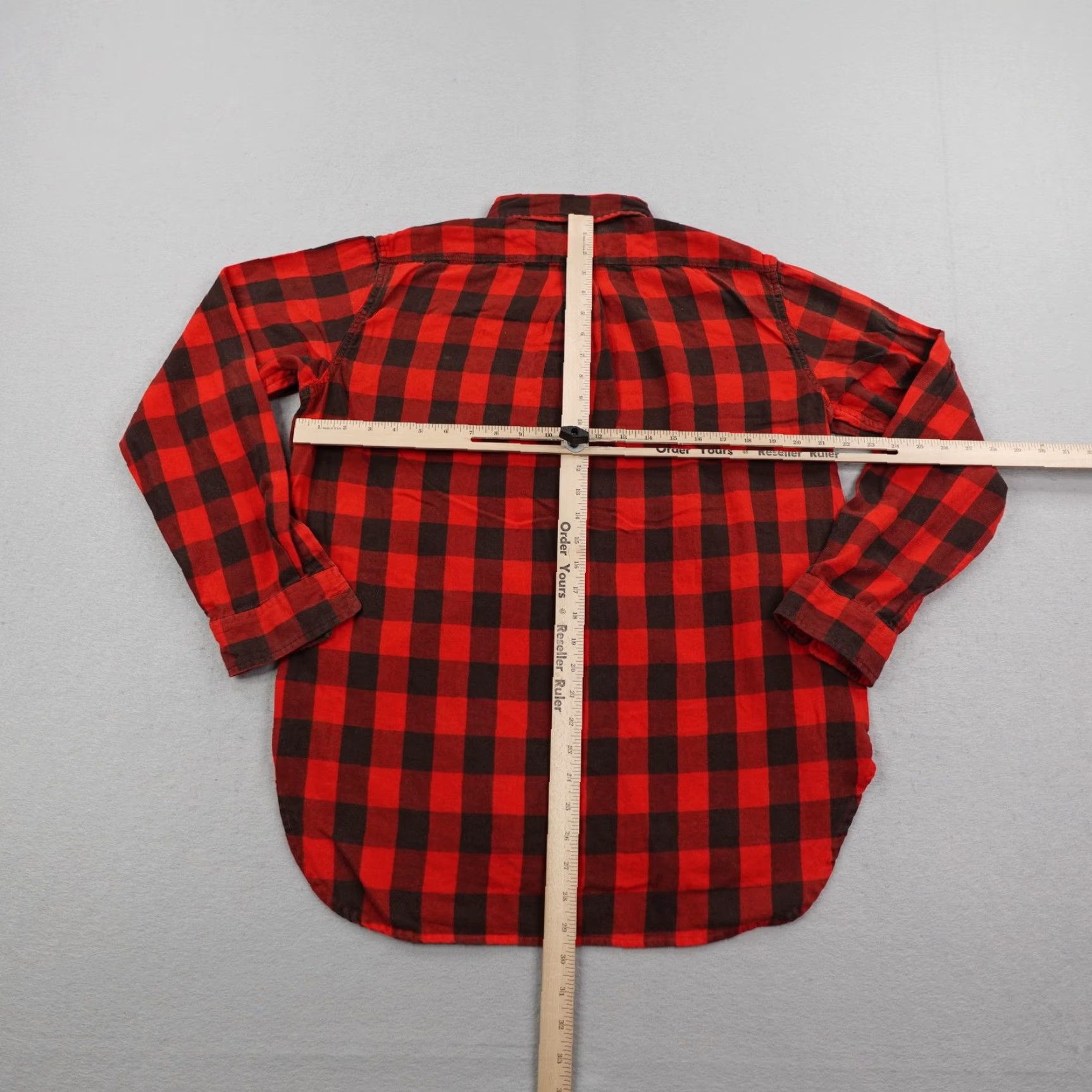 Ralph Lauren Ralph Lauren Plaid Button-Up Shirt Women Large Red Flannel Relaxed Fit Casual Size L / US 10 / IT 46 - 5 Thumbnail