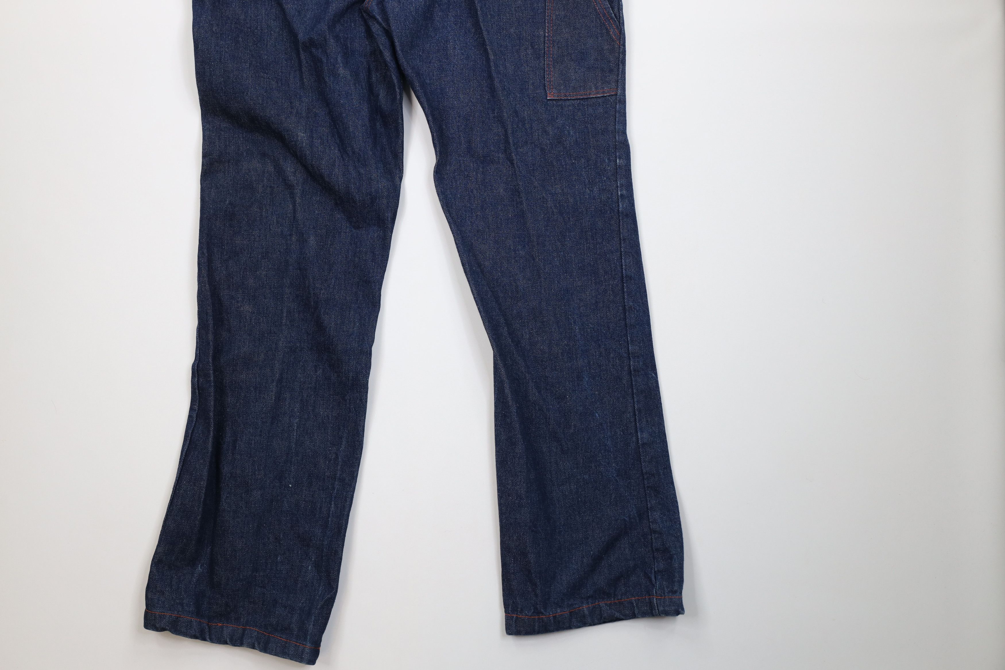 Vintage Vintage 90s Streetwear Wide Leg Dungaree Denim Jeans Indigo Size US 34 / EU 50 - 12 Thumbnail
