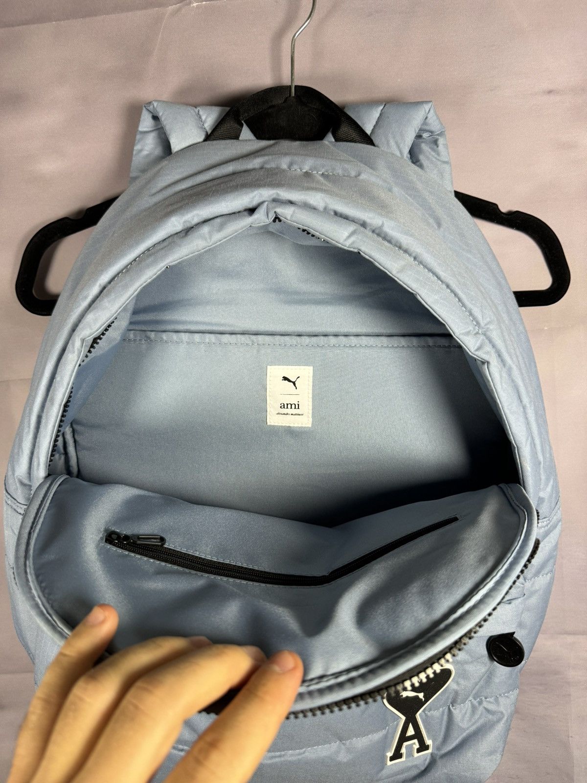 AMI × Puma Puma x Ami Blue Backpack Streetwear Size ONE SIZE - 8 Thumbnail