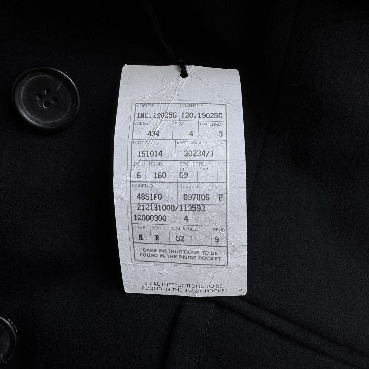 Gucci Gucci By Tom Ford FW2003 Black Double Breasted Wool Peacoat Size US L / EU 52-54 / 3 - 14 Thumbnail